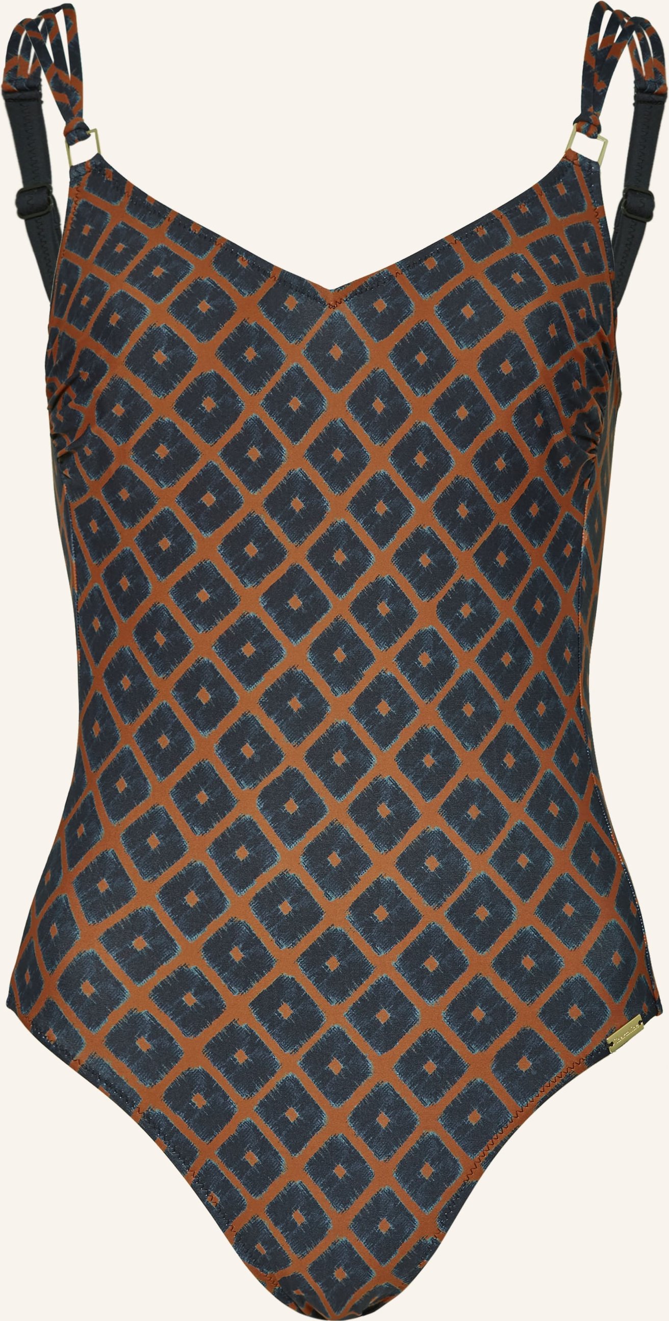 Charmline Shape-Badeanzug Tobacco Fields schwarz