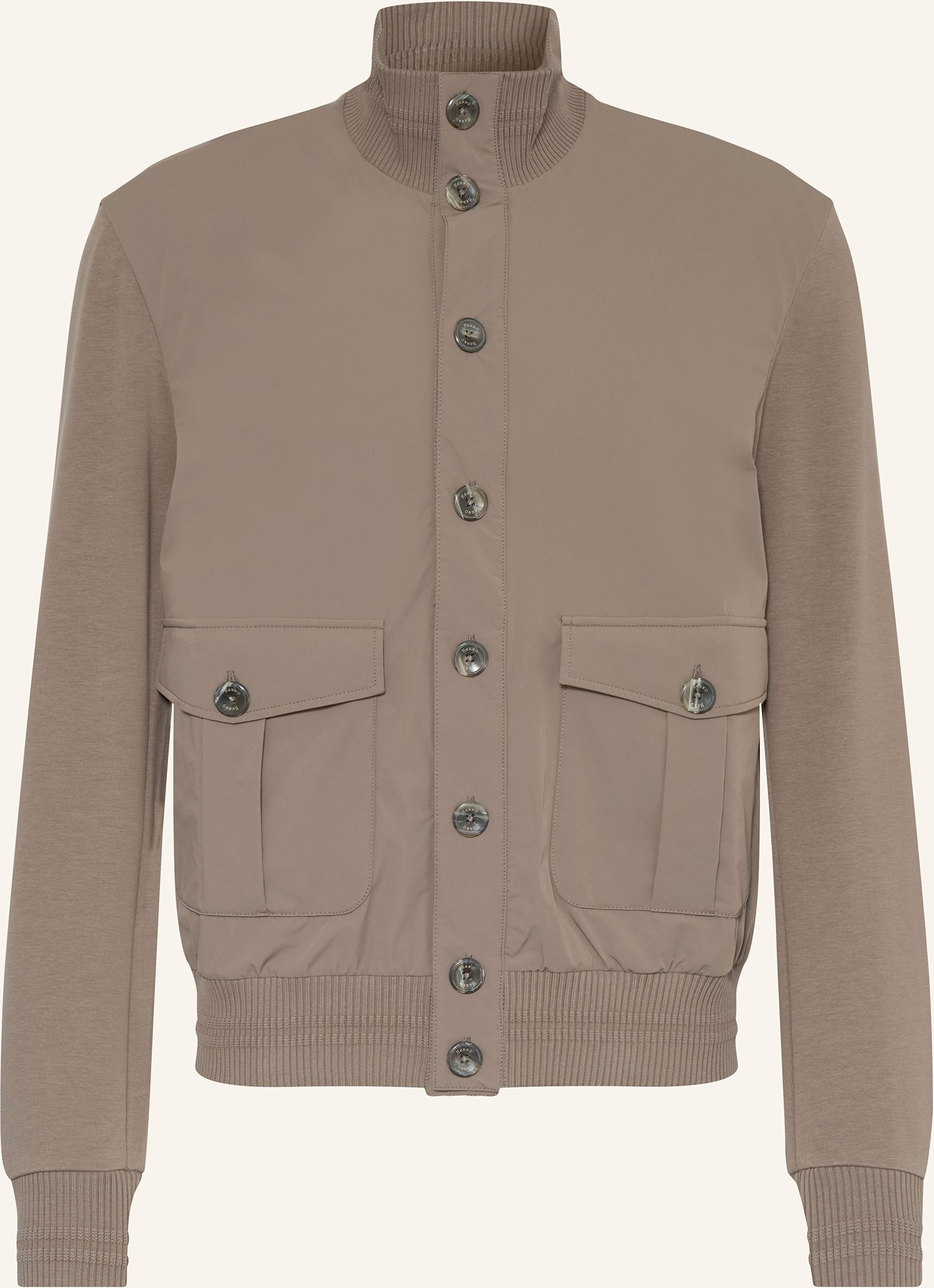Herno Blouson Im Materialmix beige