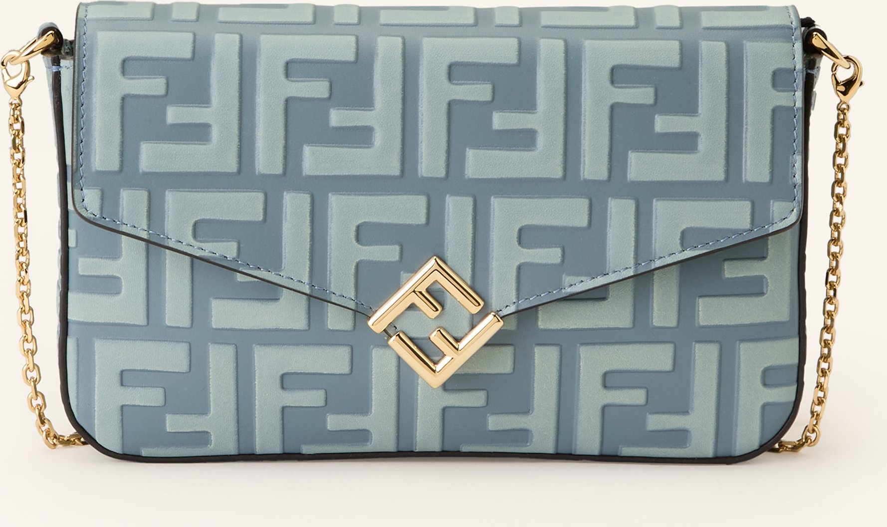 Fendi Geldbörse Ff Diamonds Zum Umhängen blau