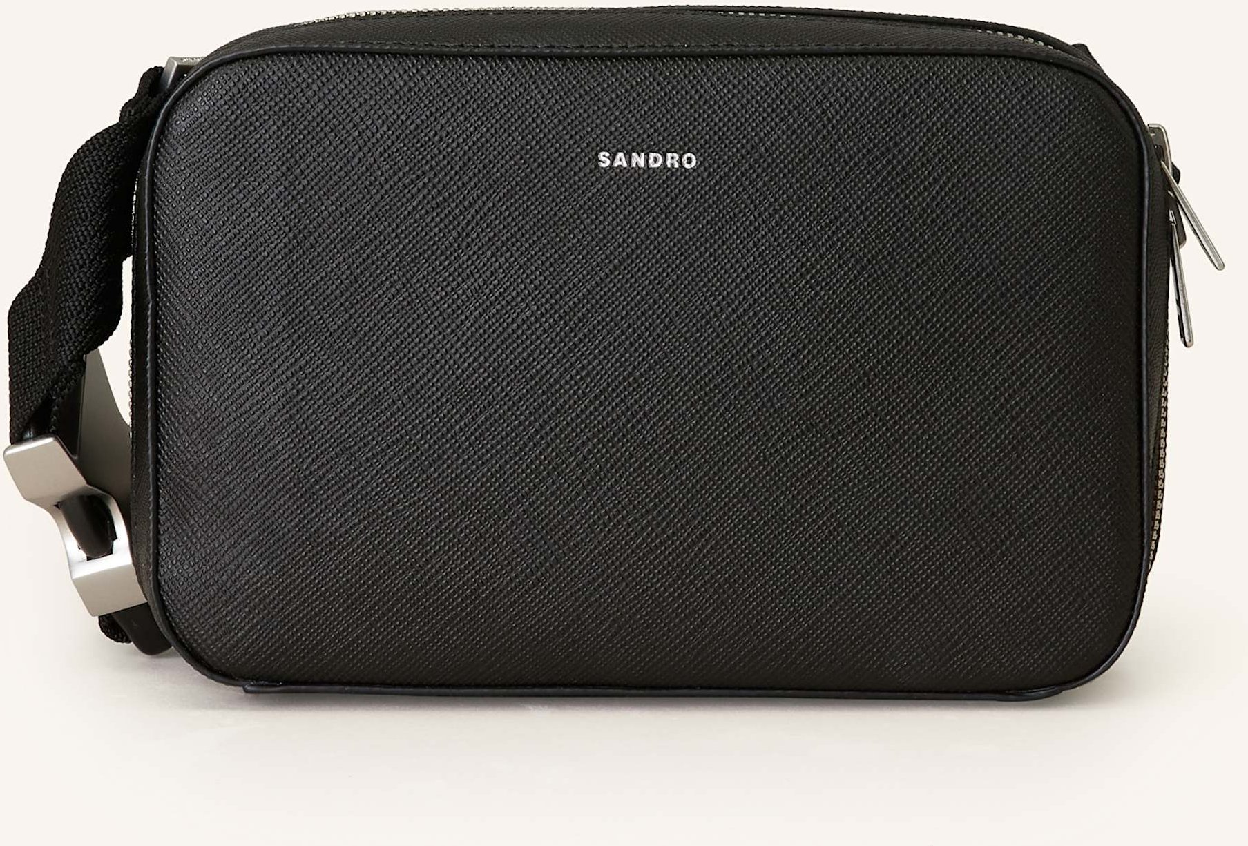 Sandro Saffiano-Gürteltasche schwarz