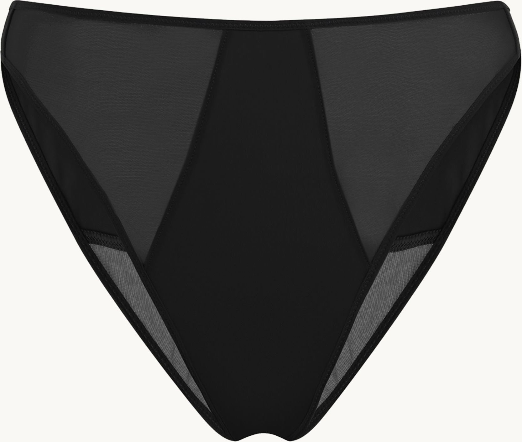 Wolford Lingerie Tanga Sheer Opaque Brief schwarz
