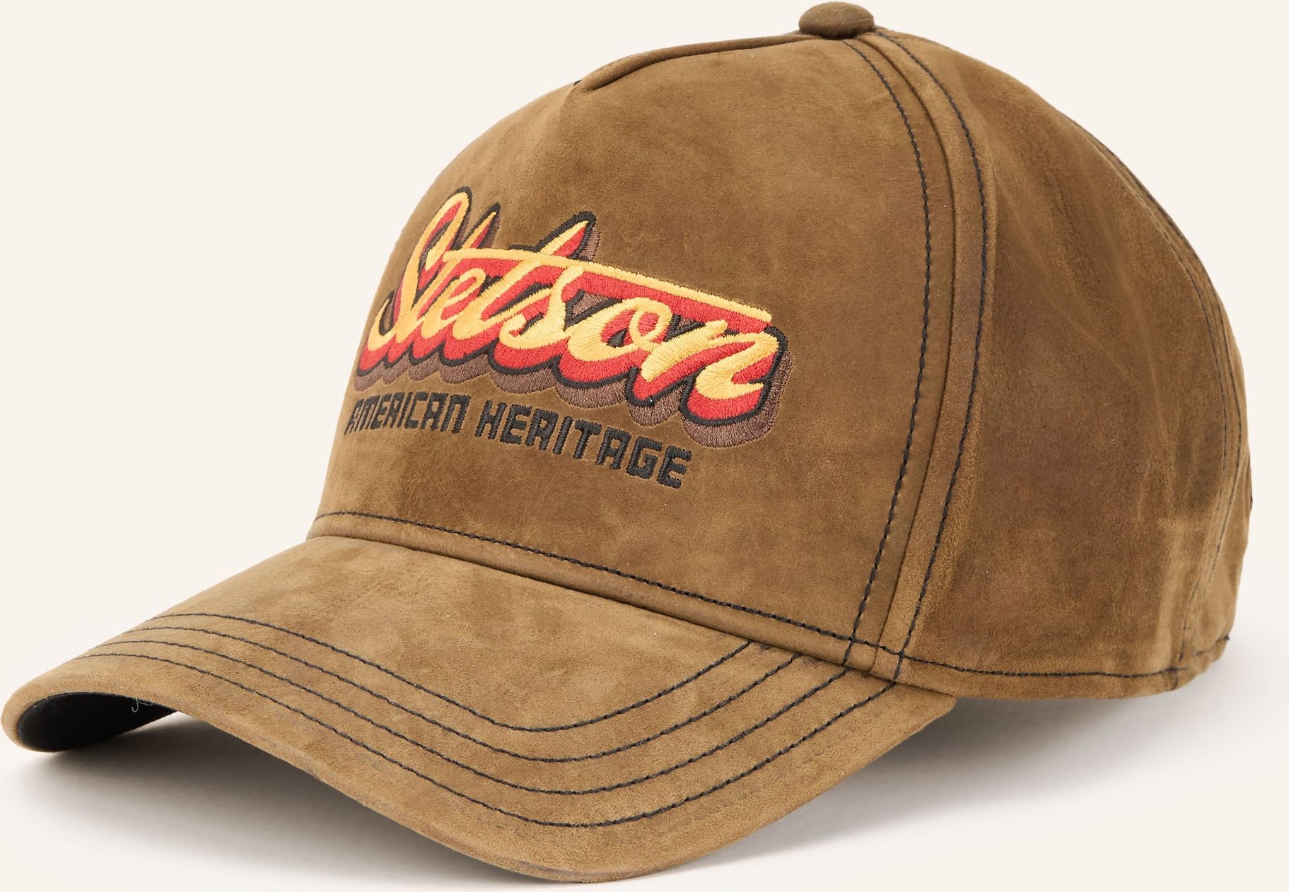 Stetson Leder-Cap braun