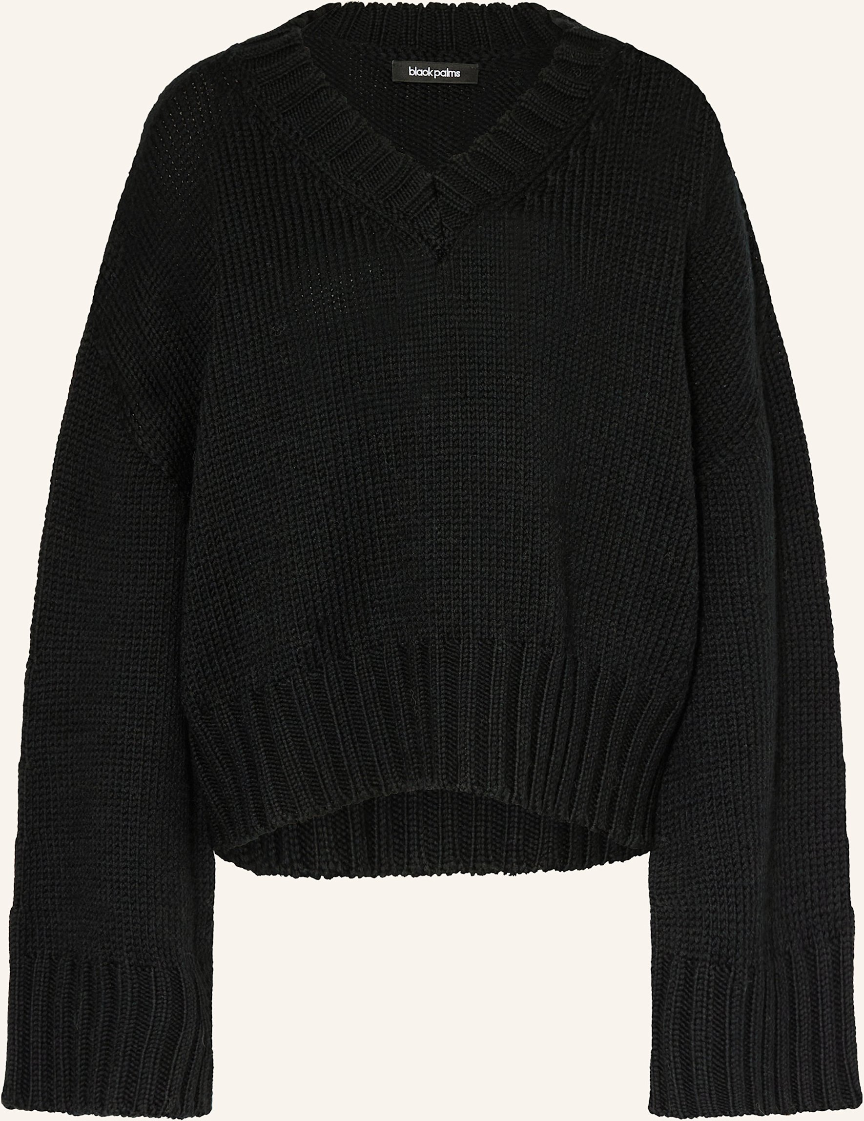 Thumbnail - Black Palms Pullover Vee schwarz