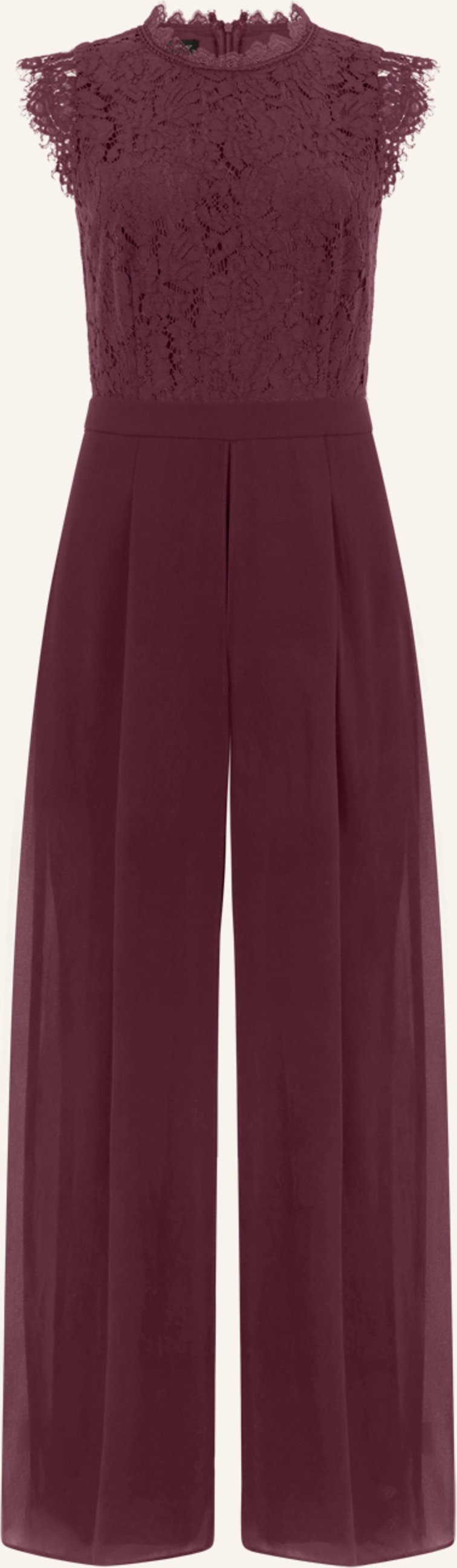 Apart Overall Mit Spitzenoberteil rot