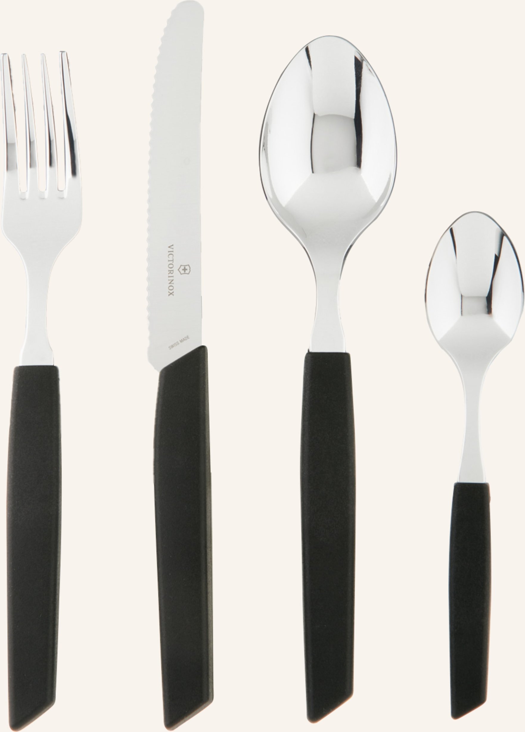 Victorinox 24-Tlg. Besteck-Set Swiss Modern schwarz