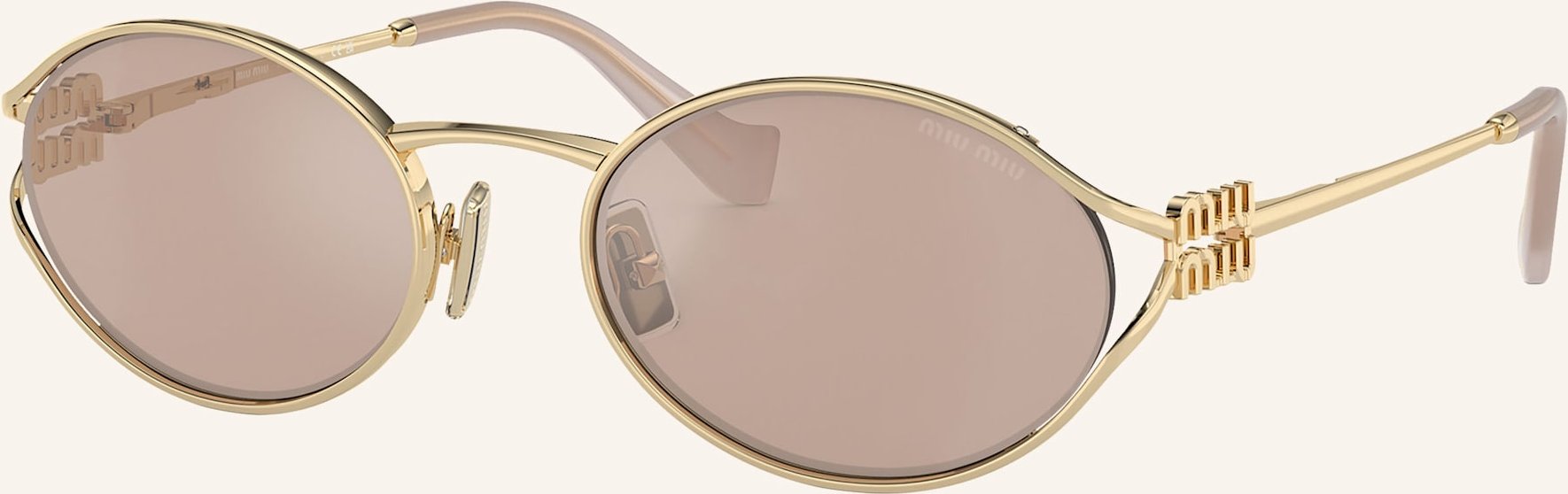 Thumbnail - Miu Miu Sonnenbrille Mu 52ys gold
