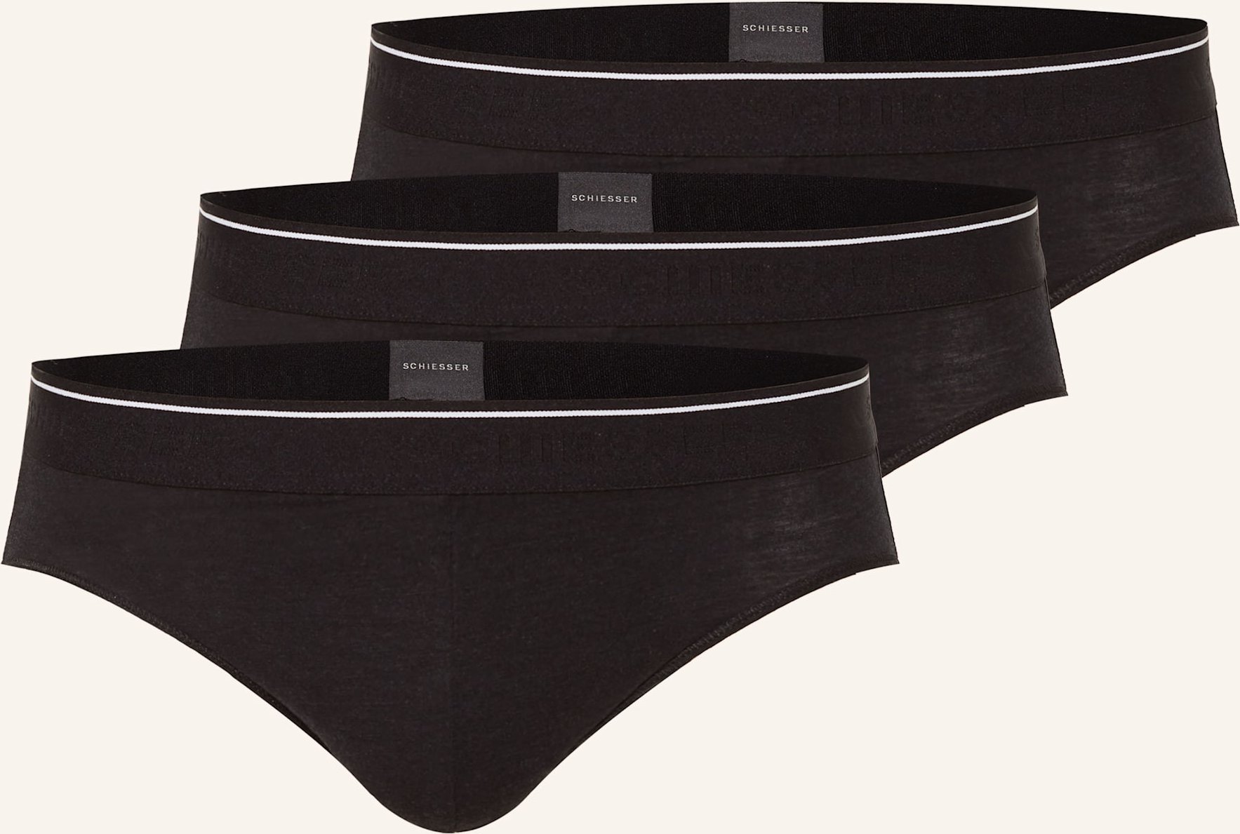 Calvin Klein 3er-Pack Boxershorts Icon Cotton Stretch schwarz