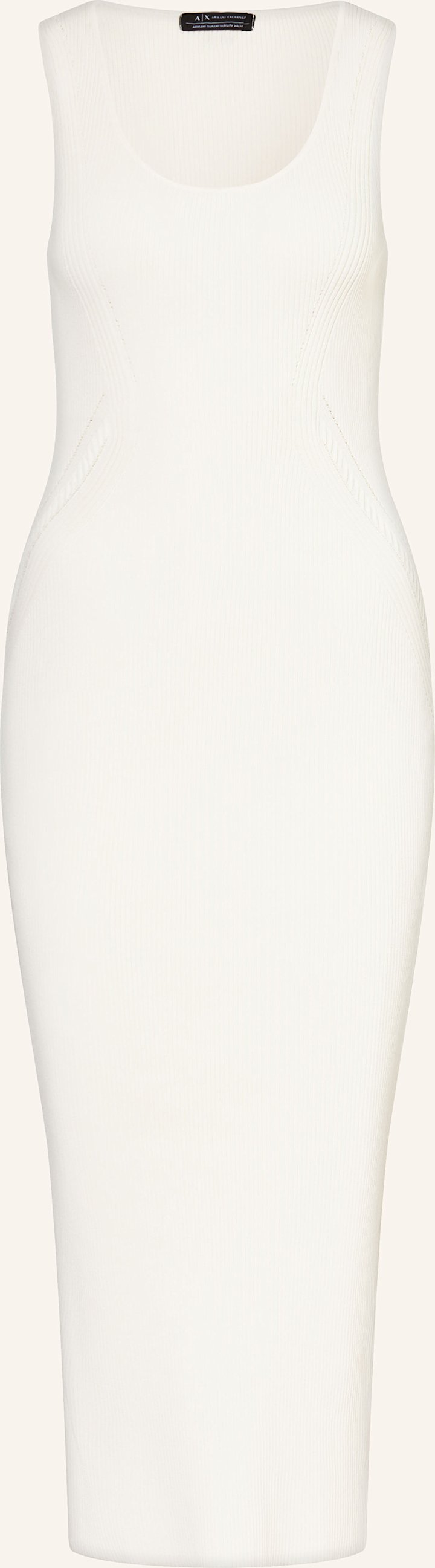 Armani Exchange Strickkleid weiss