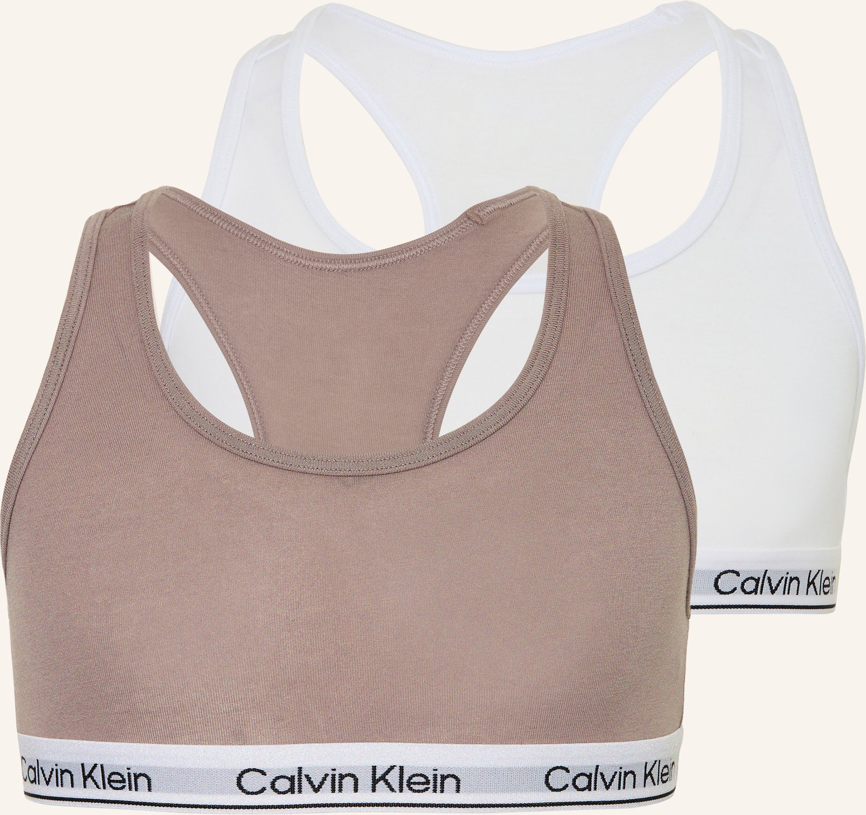 Calvin Klein 2er-Pack Bustiers Icon Cotton Stretch rosa