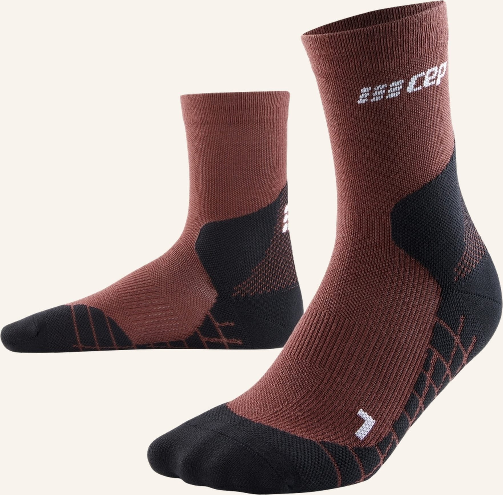 Cep Sportsocken Light Merino Compression braun