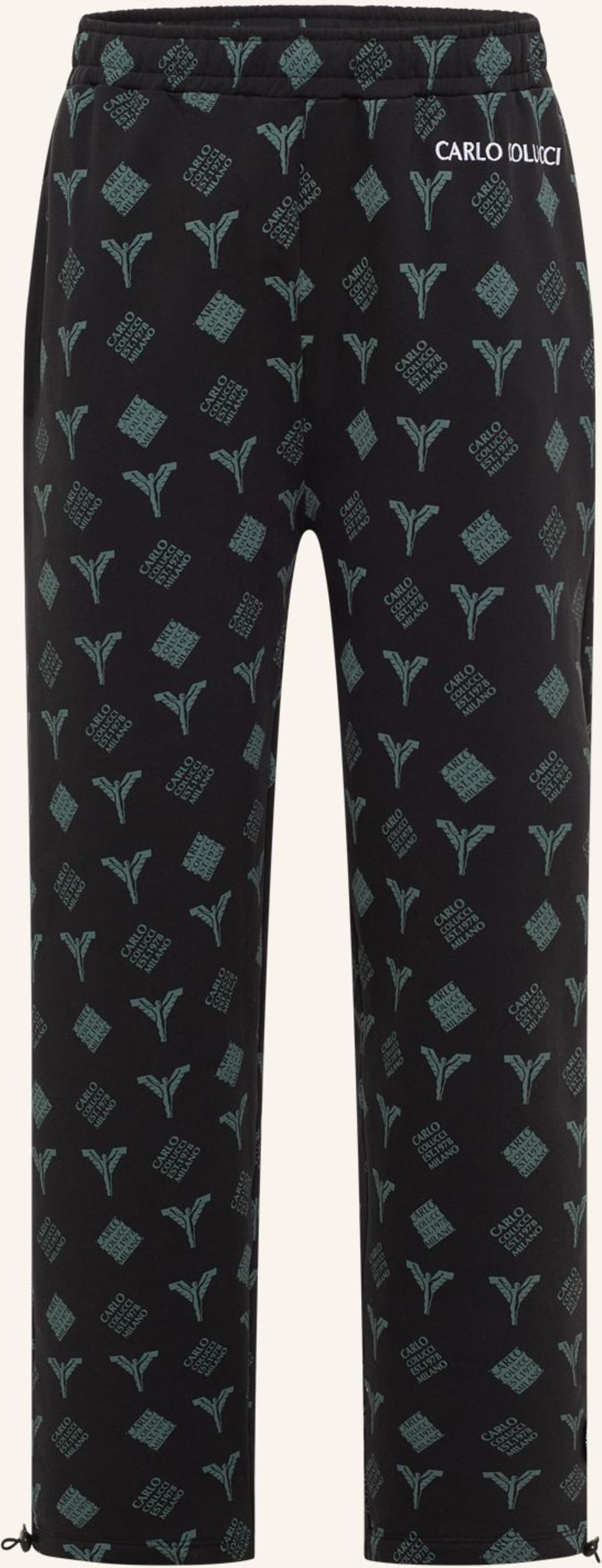 Carlo Colucci Logo Sweathose - Black Friday Fadin schwarz