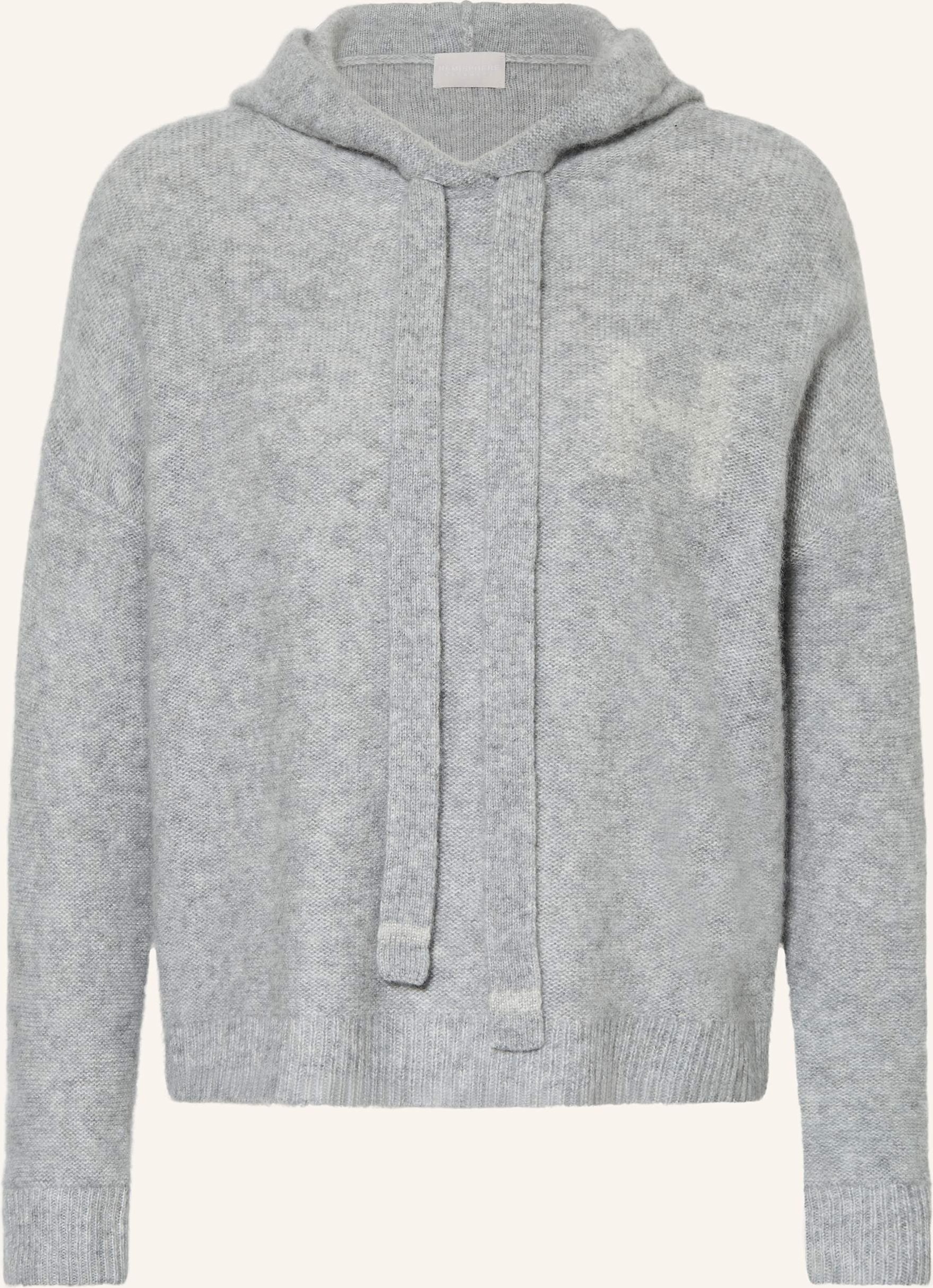 Hemisphere Strick-Hoodie Mit Cashmere grau
