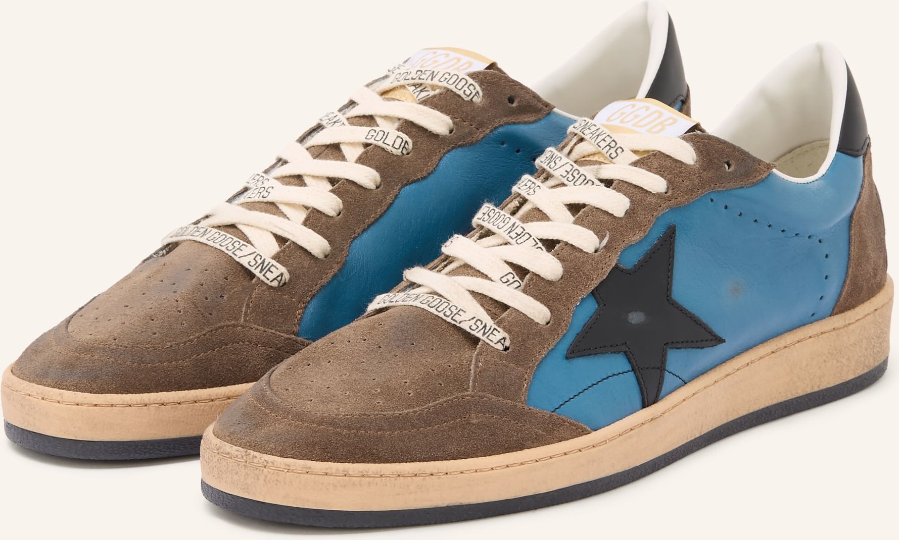 Golden Goose Sneaker Ball-Star blau