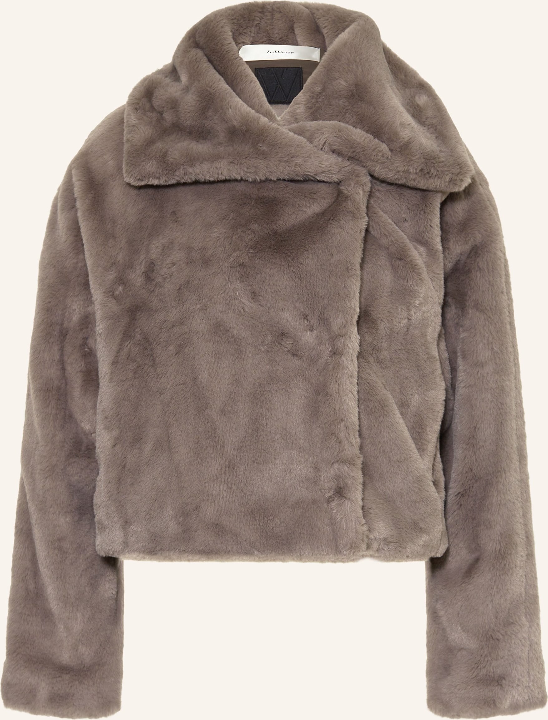 Inwear Kunstfell-Jacke Yoboiw grau