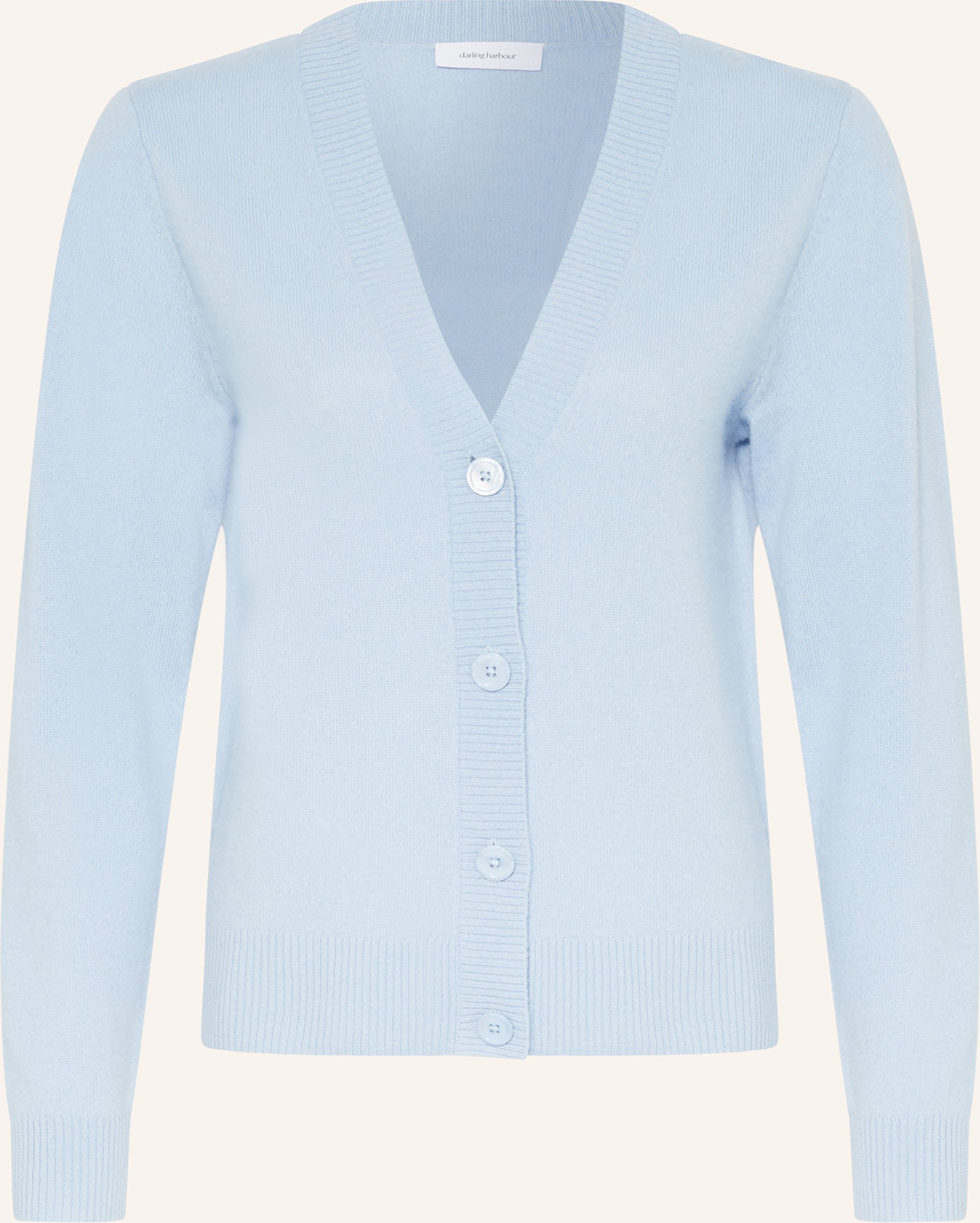 Darling Harbour Strickjacke Aus Cashmere blau