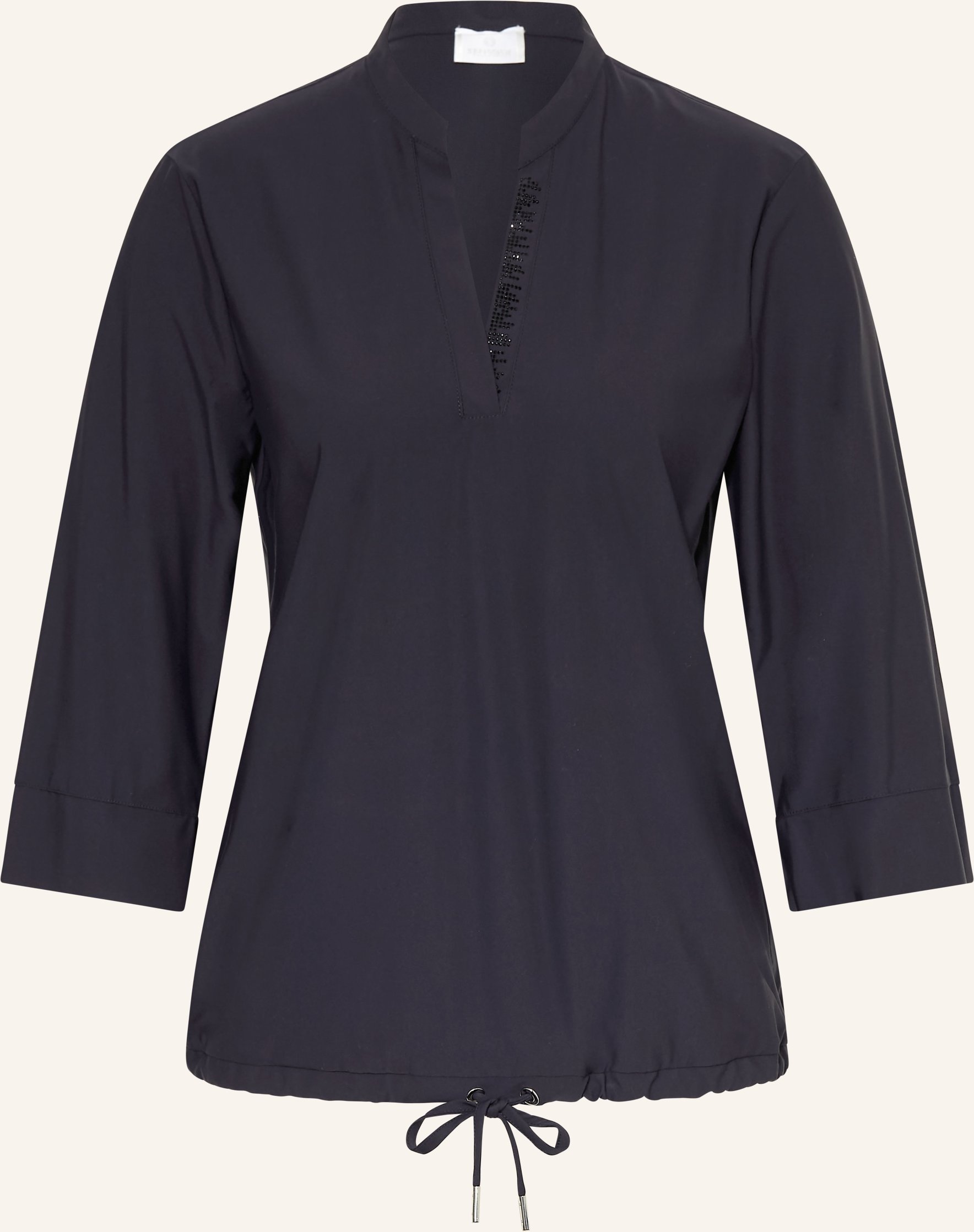 Sportalm Blusenshirt Mit 3/4-Arm Und Schmucksteinen blau