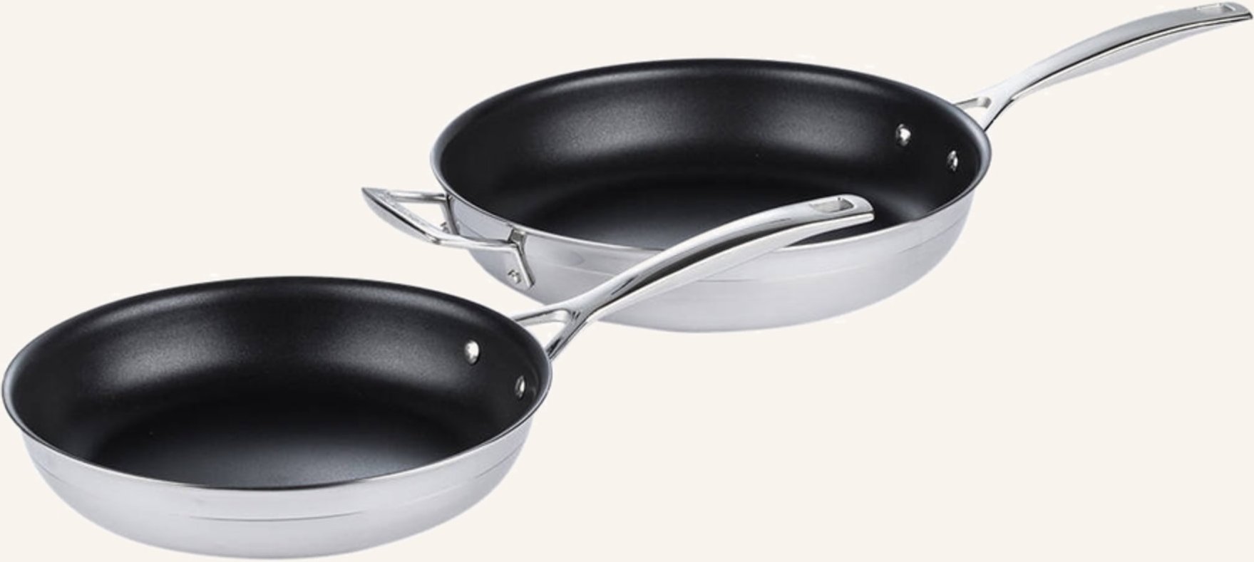 Thumbnail - Le Creuset 2-Tlg. Pfannenset 3-Ply silber