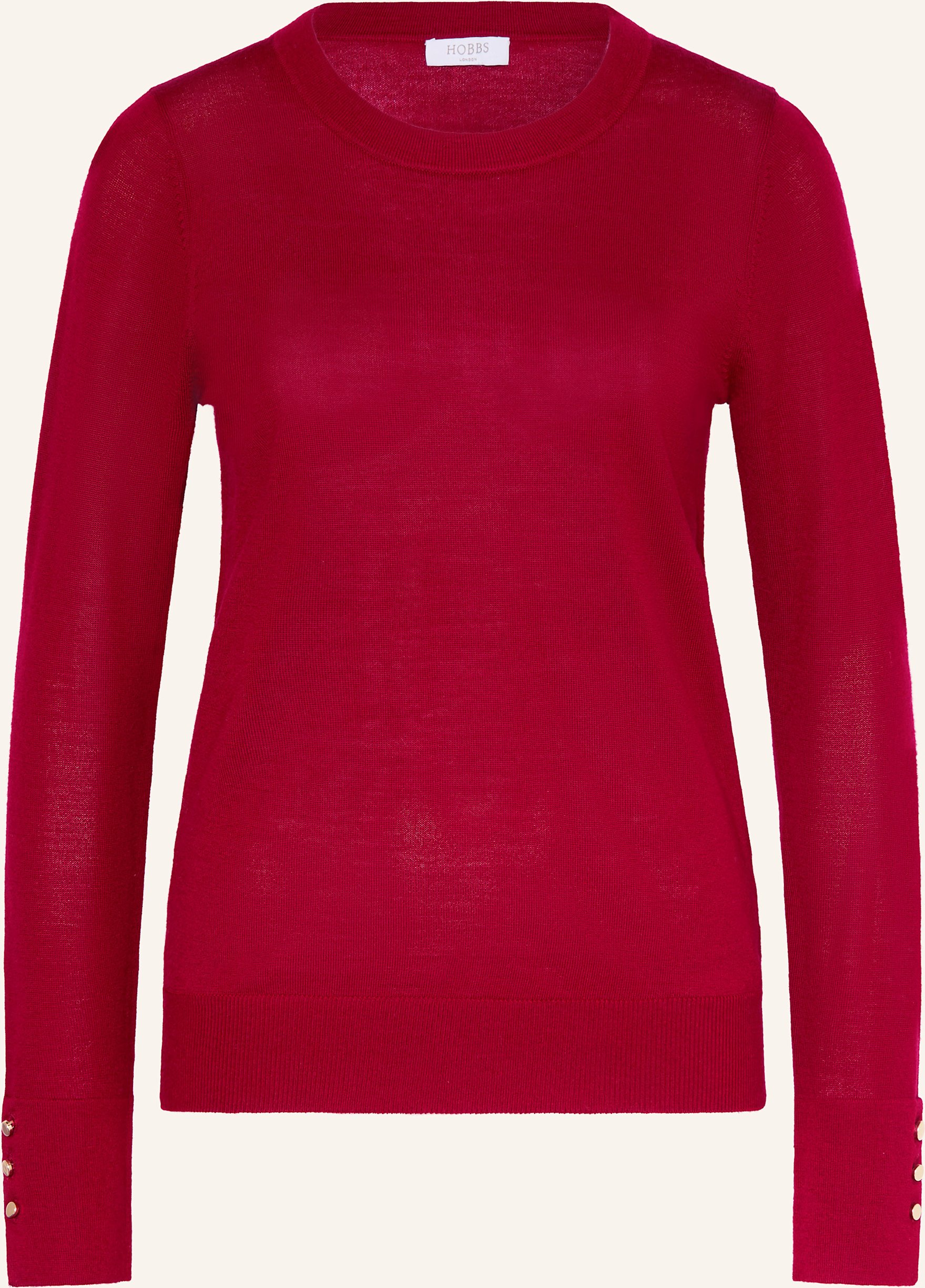 Hobbs Pullover Penny Aus Merinowolle rot