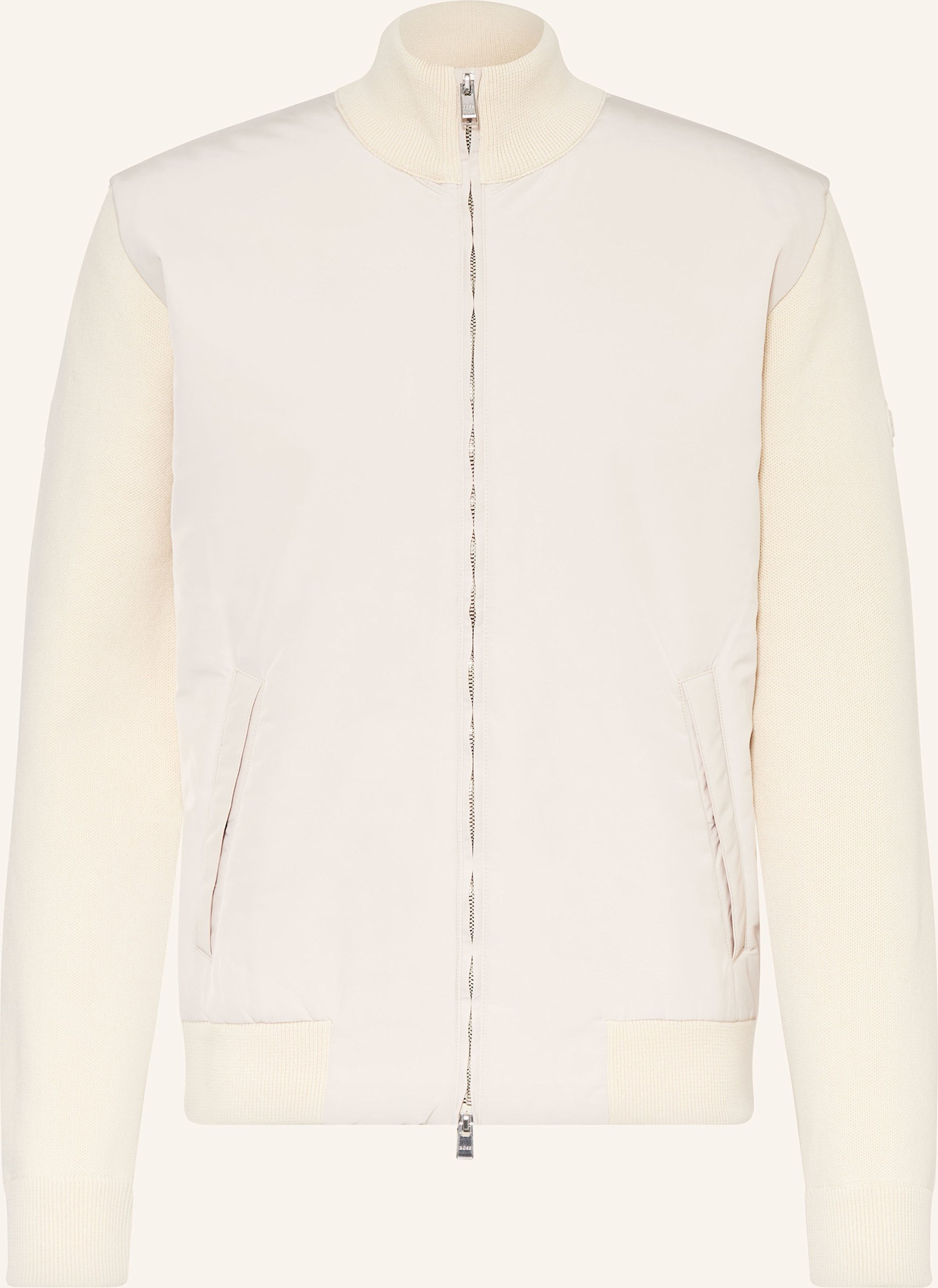 Boss Blouson Ibaio Im Materialmix weiss