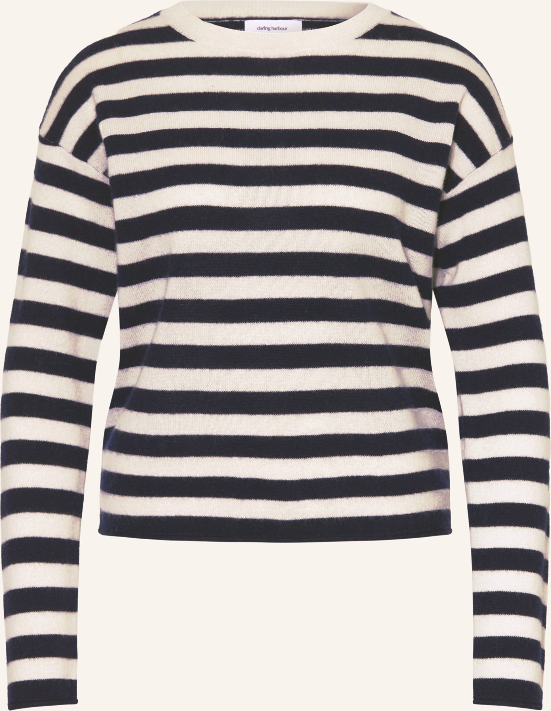Darling Harbour Cashmere-Pullover weiss