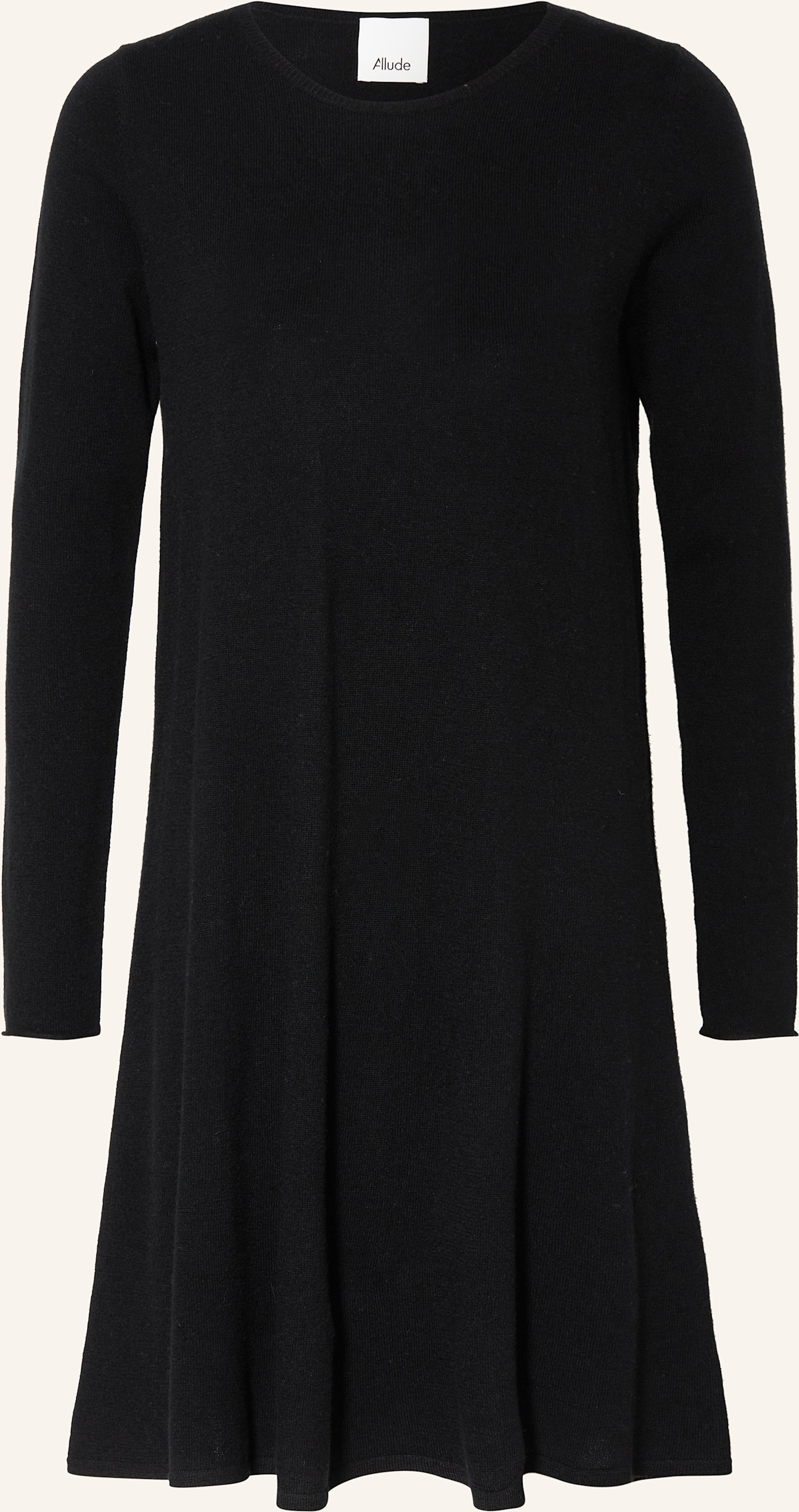 Allude Strickkleid Mit Cashmere schwarz