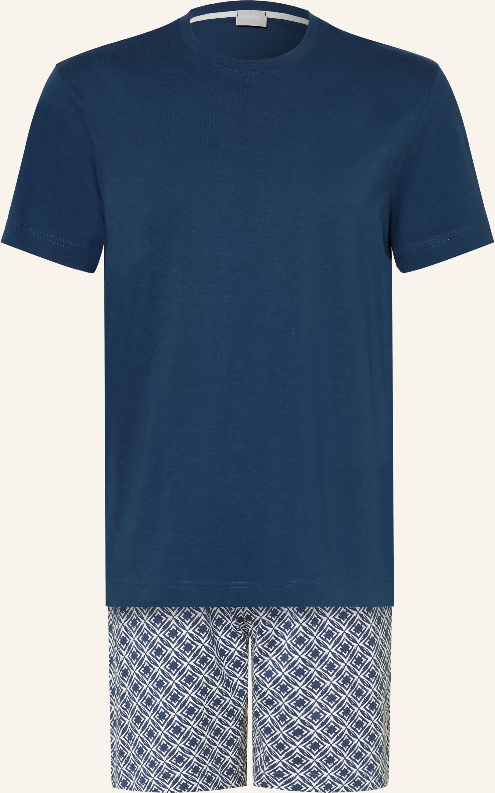 Mey Shorty-Schlafanzug Serie Summer Flower blau