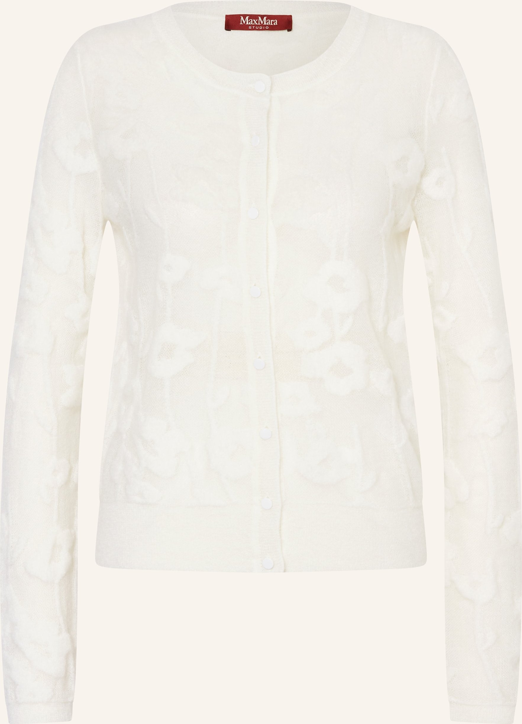 Max Mara Studio Strickjacke Curzio weiss