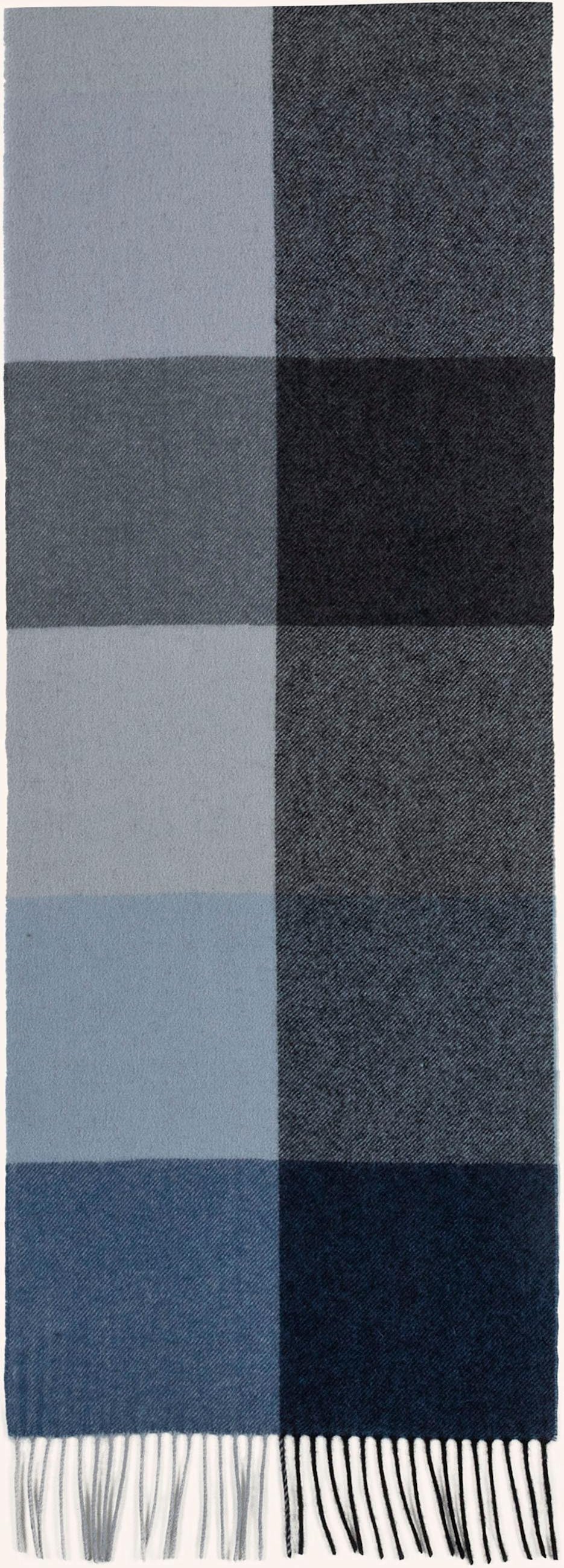 Roeckl Woll-Schal Coloured Squares blau