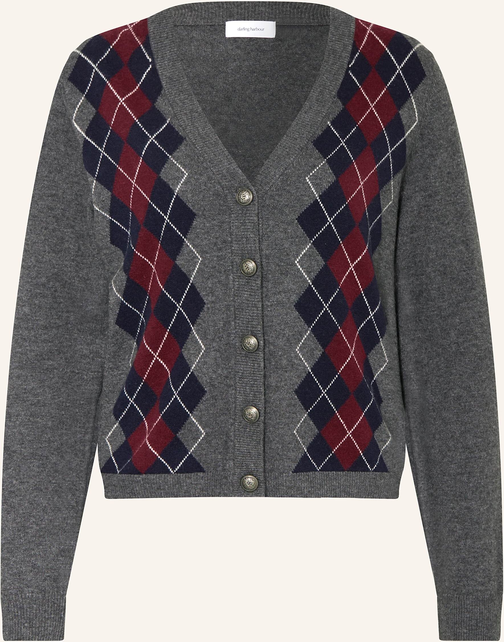 Darling Harbour Strickjacke grau