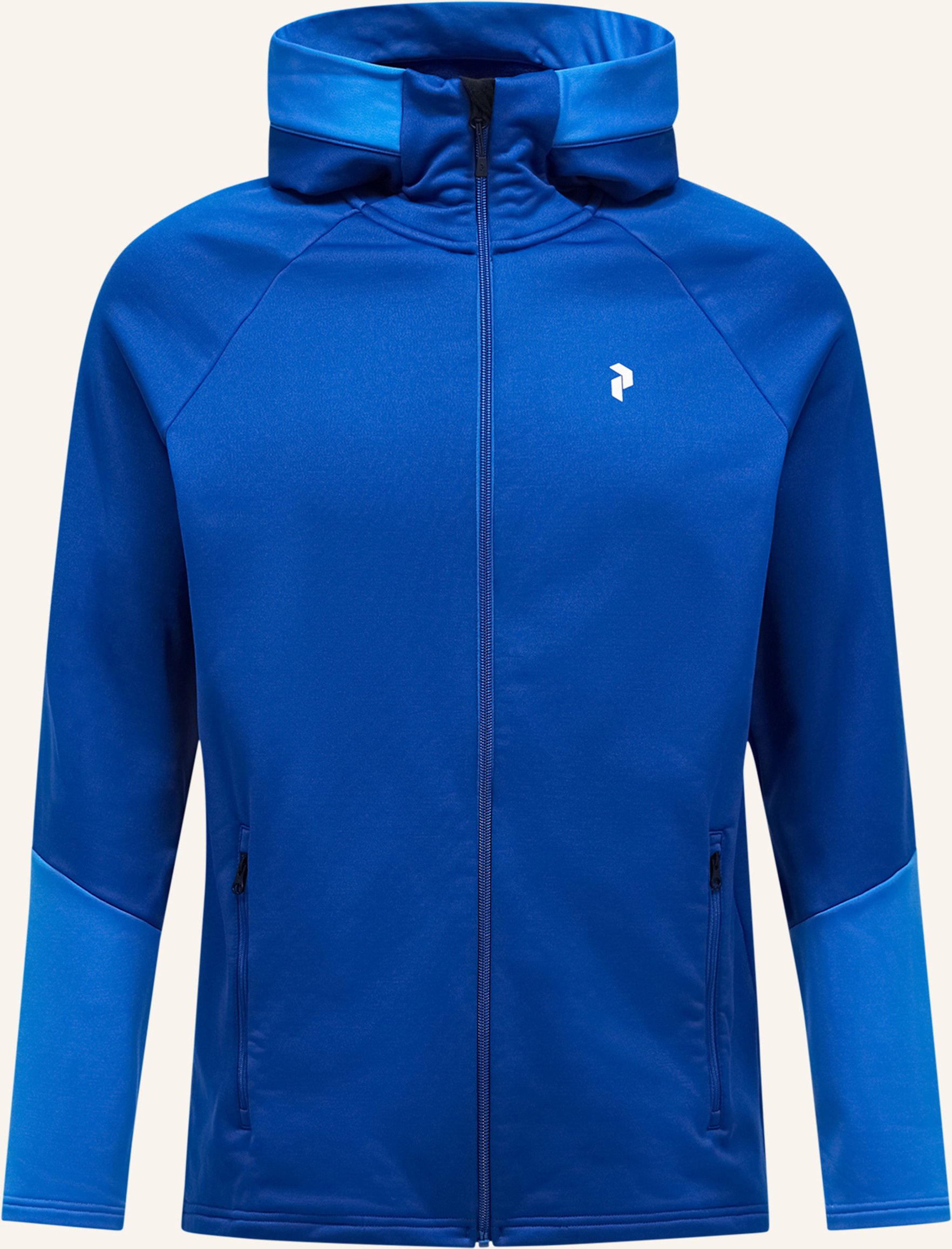 Thumbnail - Peak Performance Midlayer-Jacke Rider Zip Hood blau