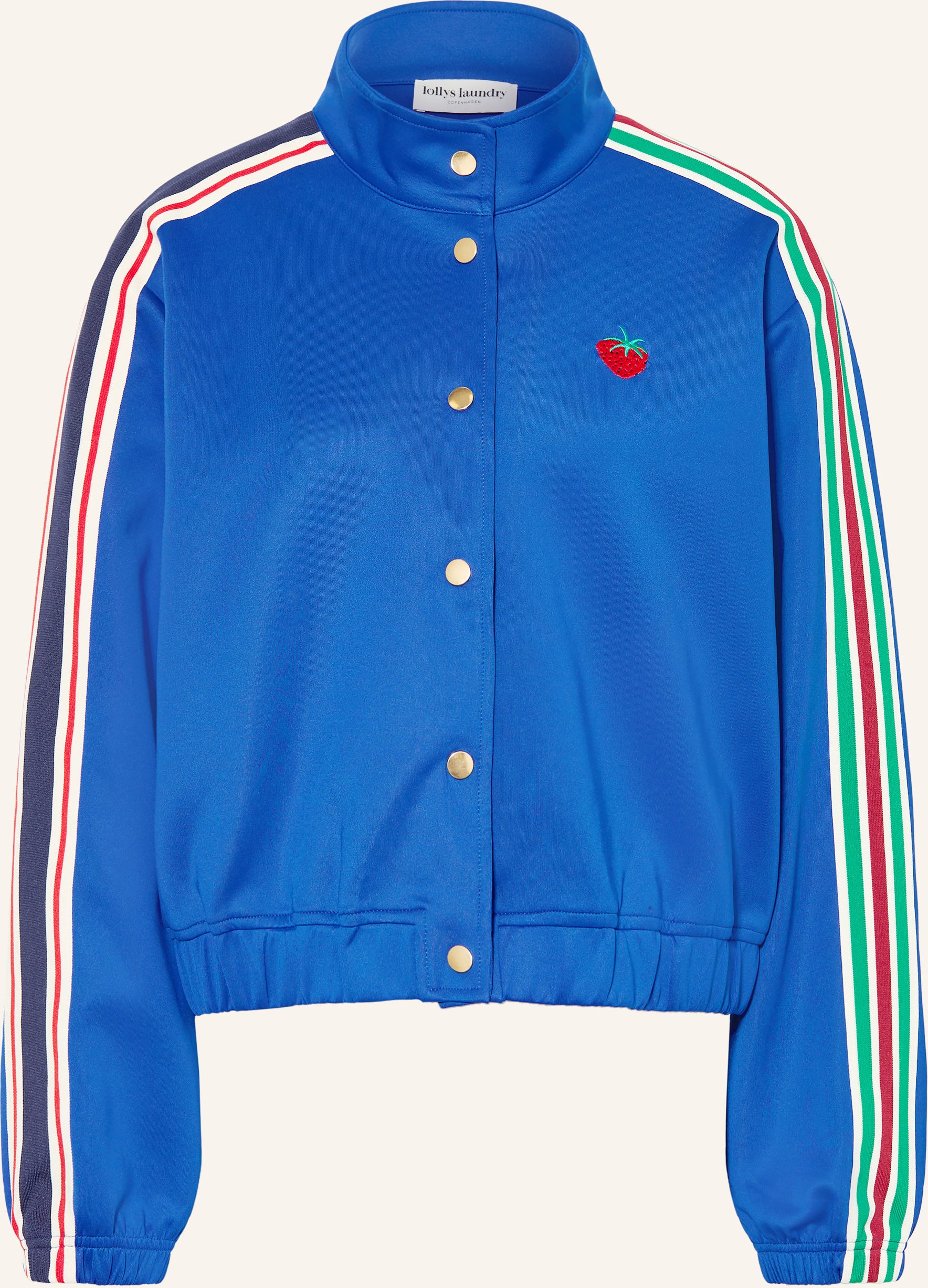 Lollys Laundry Blouson Brooklynnll Mit Galonstreifen blau