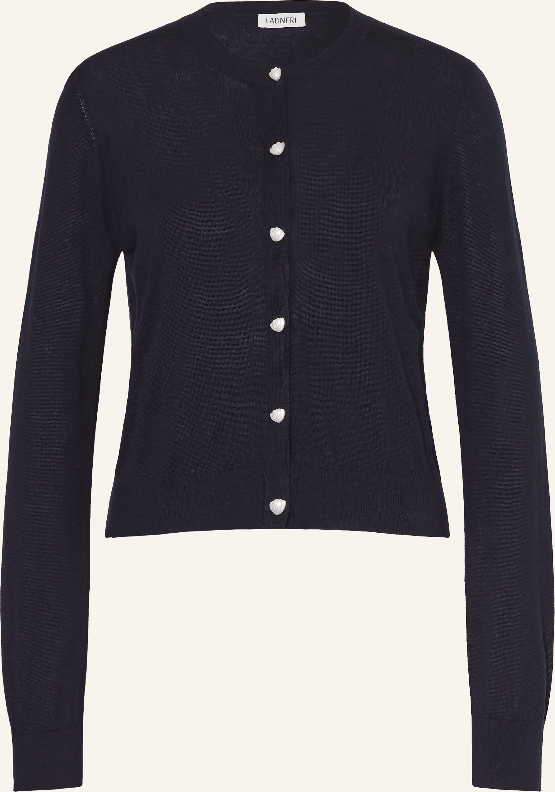 Ladneri Strickjacke Gigi Aus Seide blau