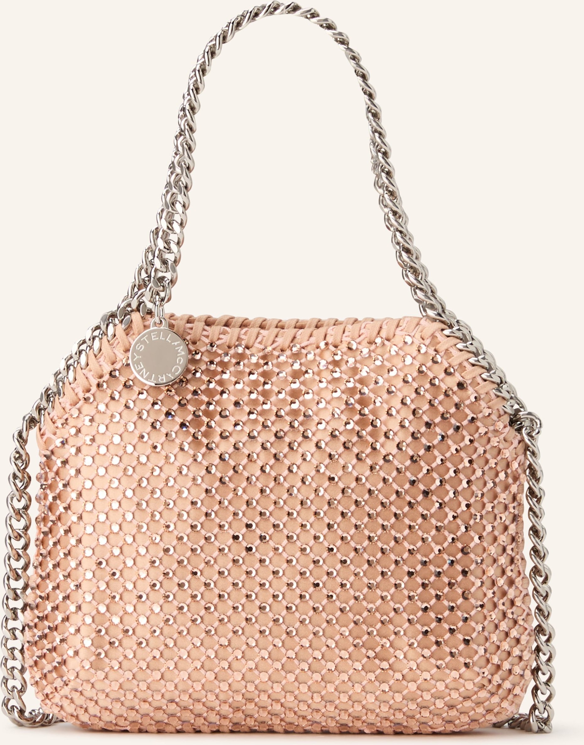 Stella Mccartney Schultertasche Falabella Mit Schmucksteinen rosa