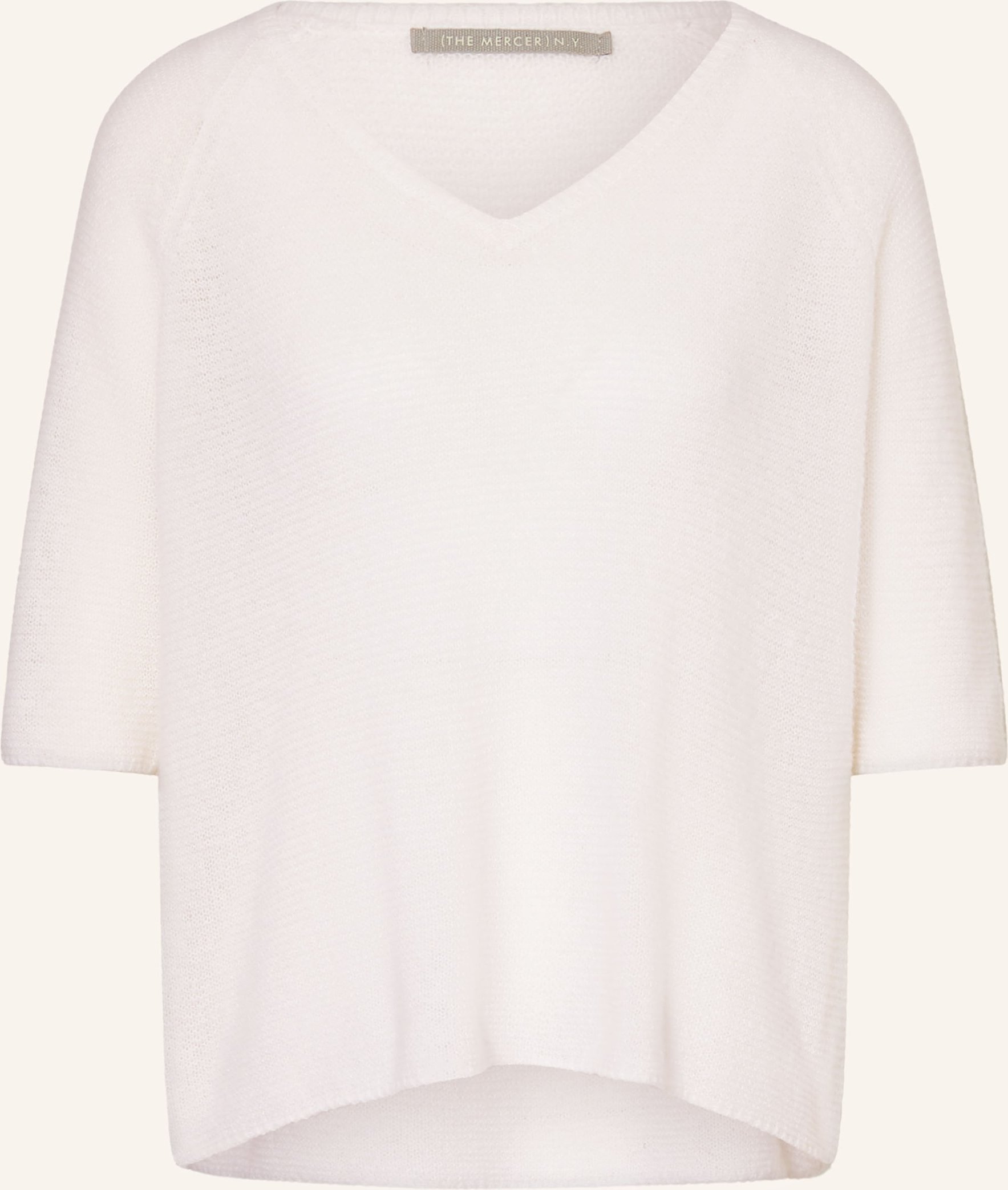 (The Mercer) N.Y. Pullover Mit Cashmere Und 3/4-Arm weiss
