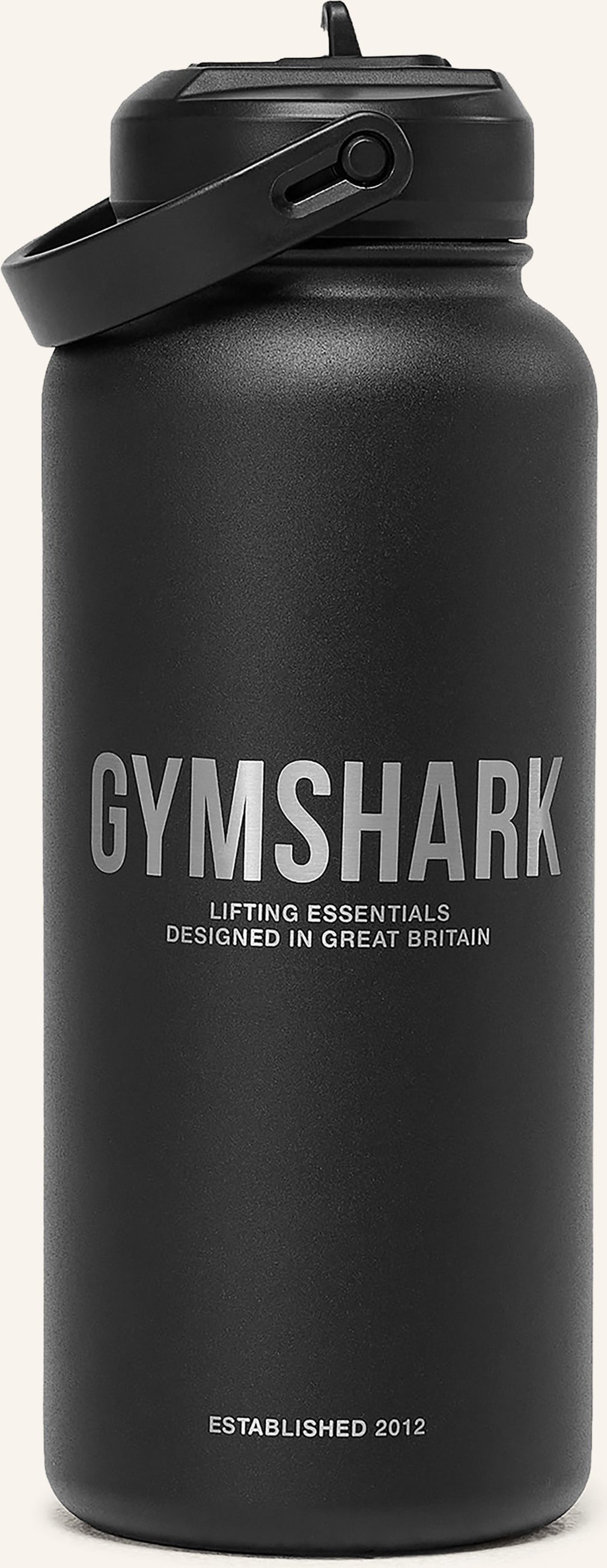 Gymshark Isolierflasche schwarz