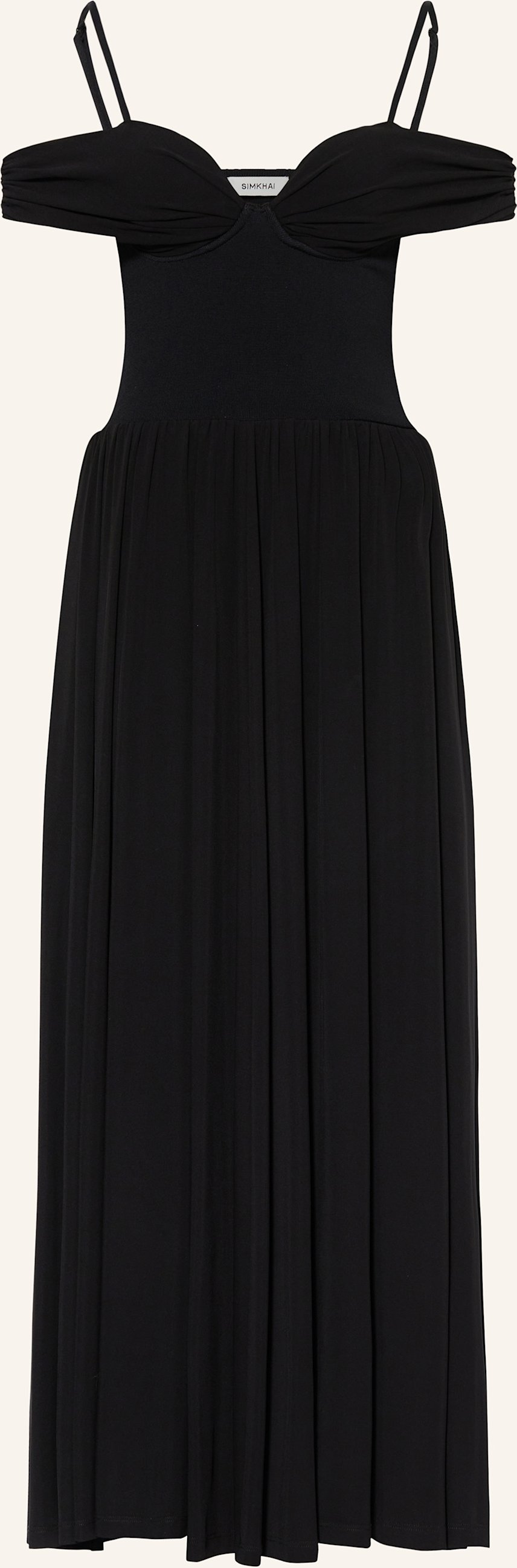 Simkhai Cocktailkleid Amarantha Im Materialmix schwarz