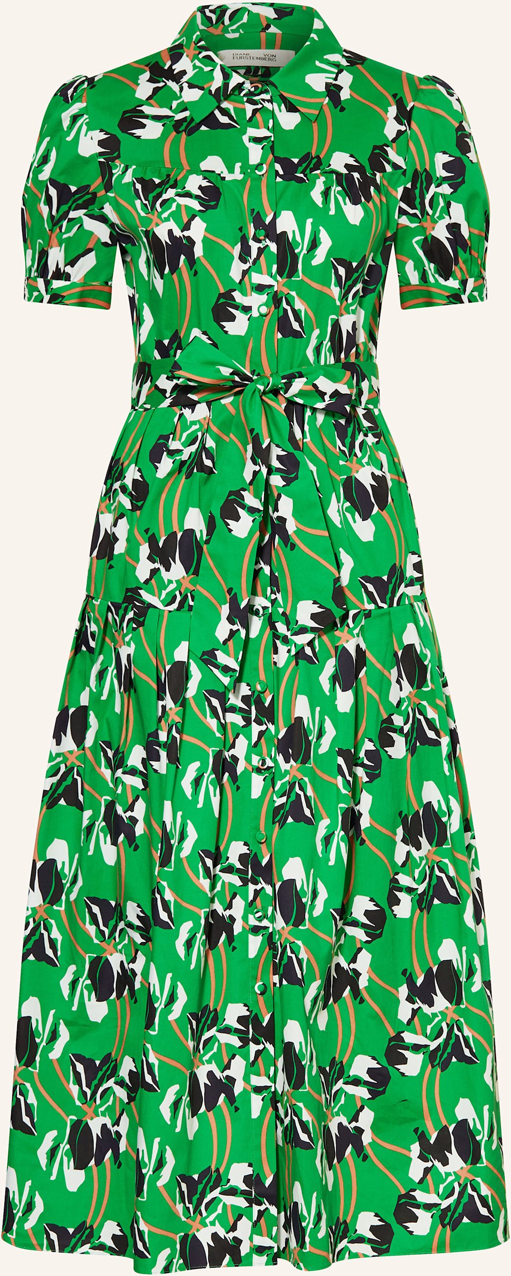 Thumbnail - Diane Von Furstenberg Hemdblusenkleid Jonah gruen