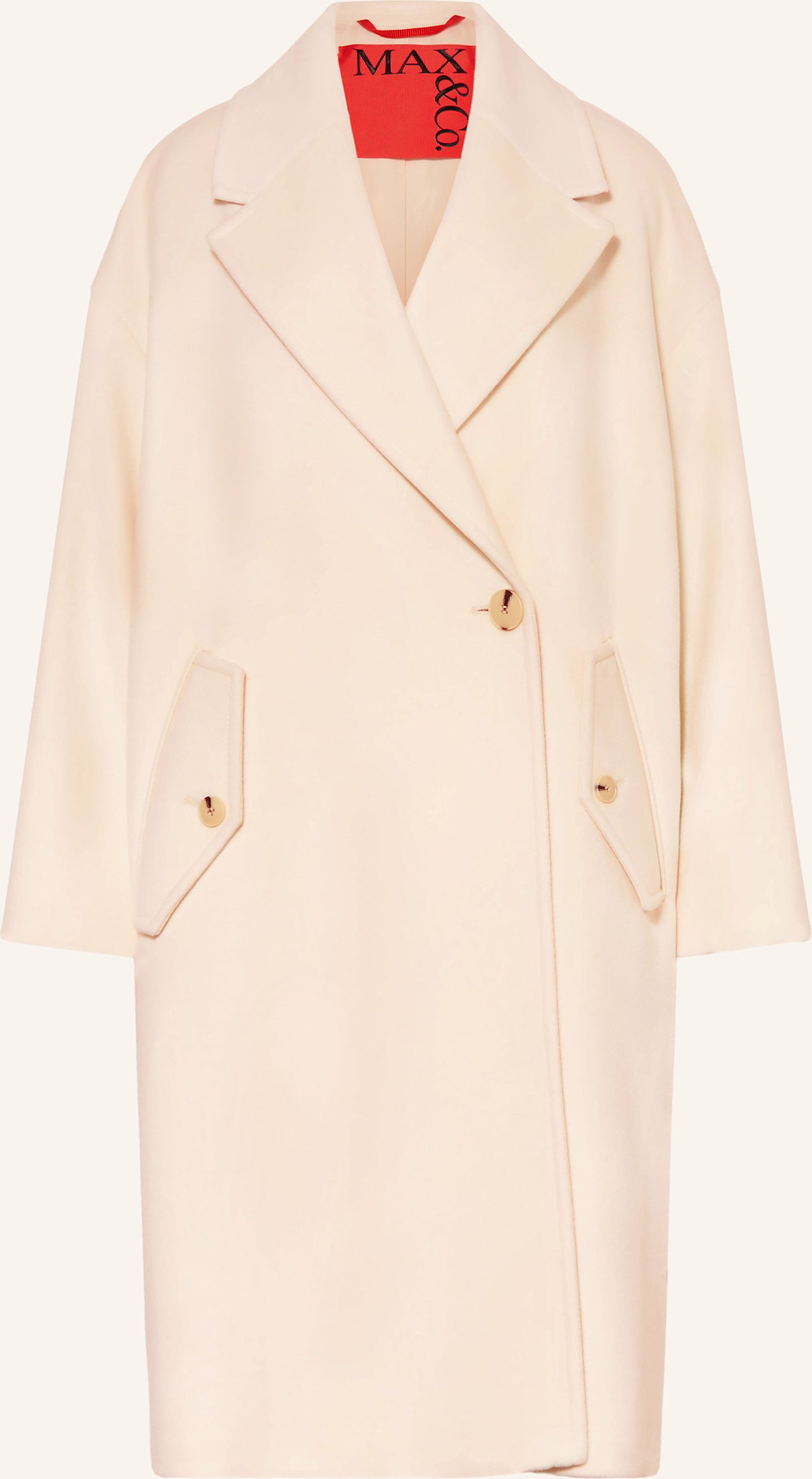 Max & Co. Wollmantel Mcocactus Mit Cashmere weiss