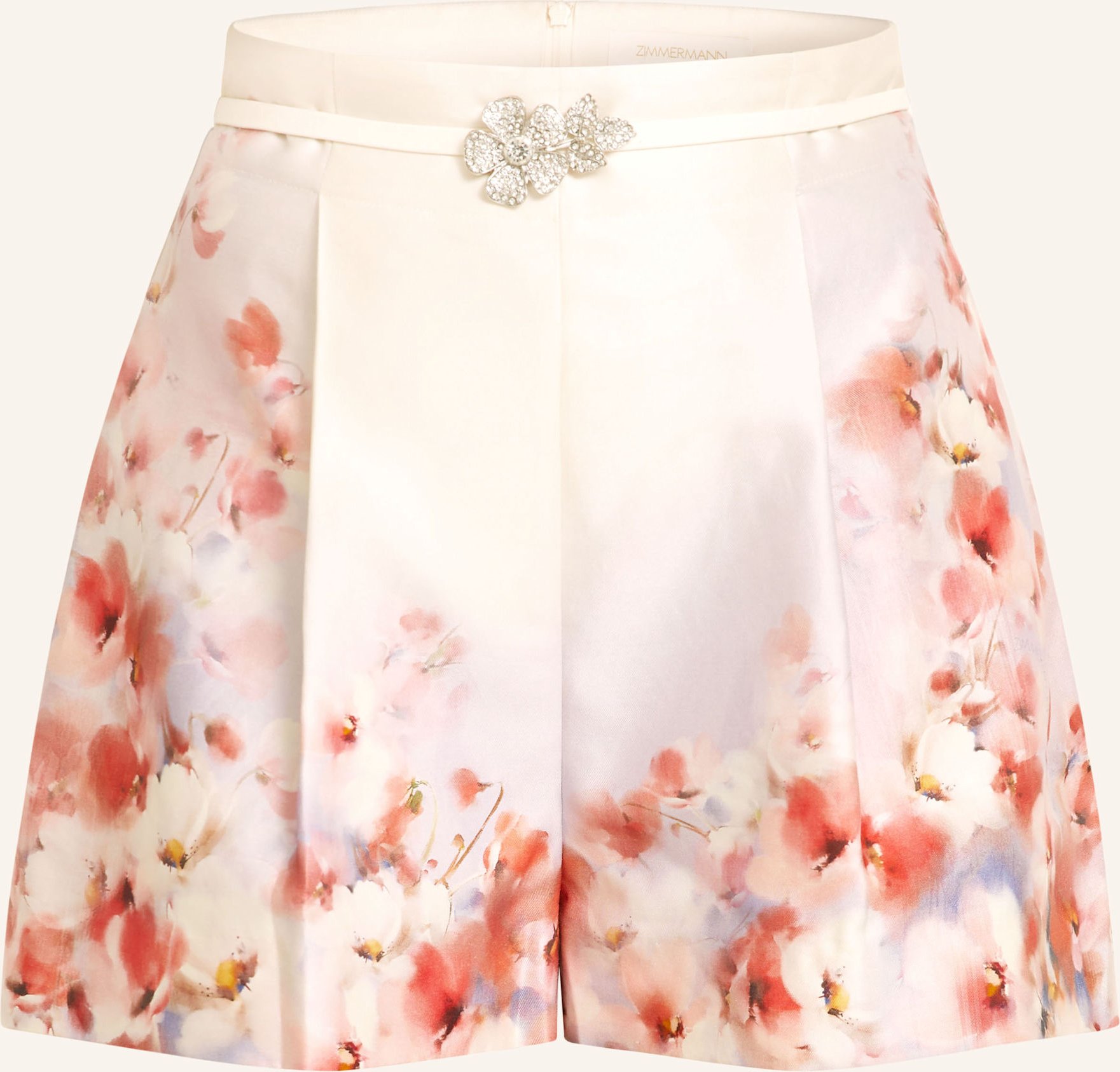 Zimmermann Shorts Mit Seide rosa