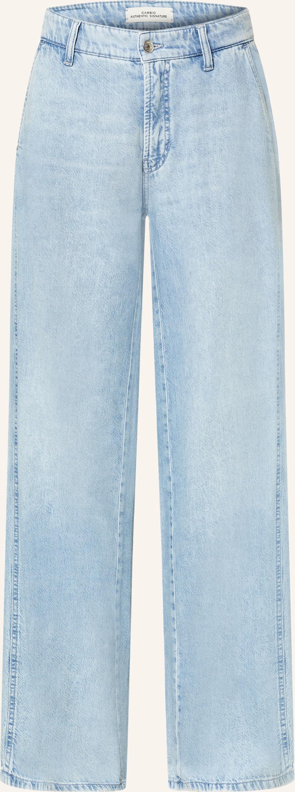 Cambio Wide Leg Jeans Alek blau