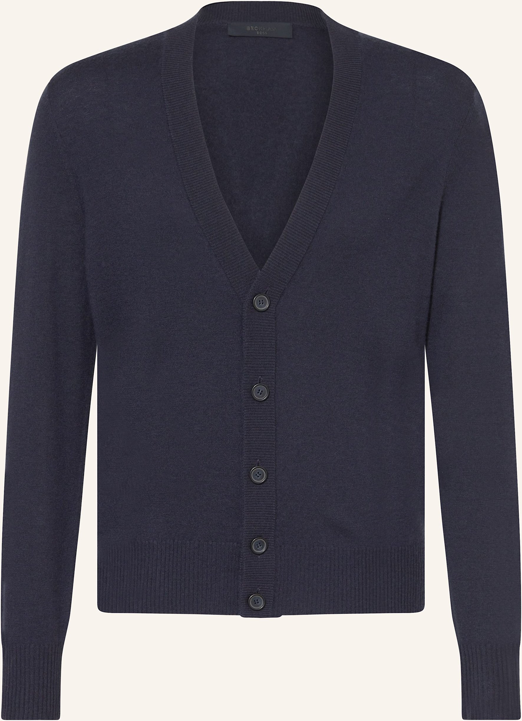 Boss Strickjacke Jelso Aus Cashmere blau