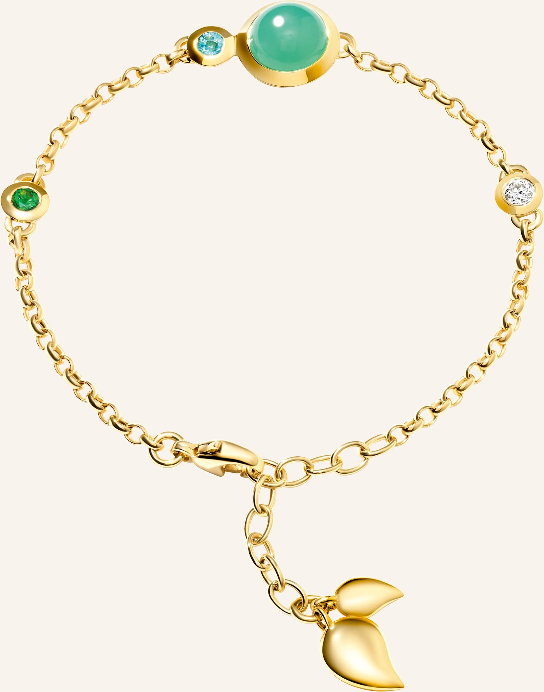 Tamara Comolli Armband Bracelet Bouton Mini Chain 'Lagoon' - Small/Medium 18k Gelbgold gold