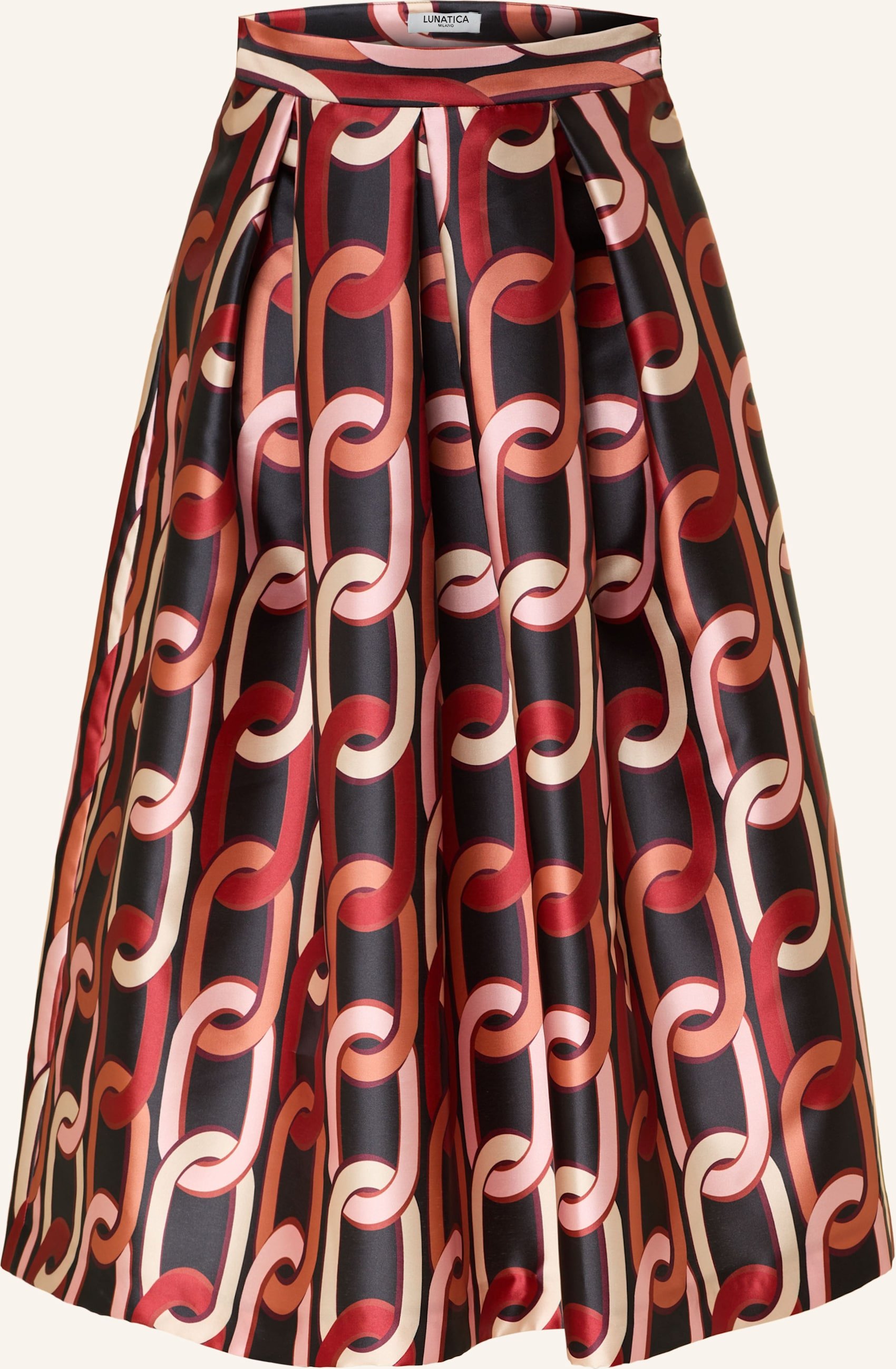 Lunatica Milano Faltenrock rot