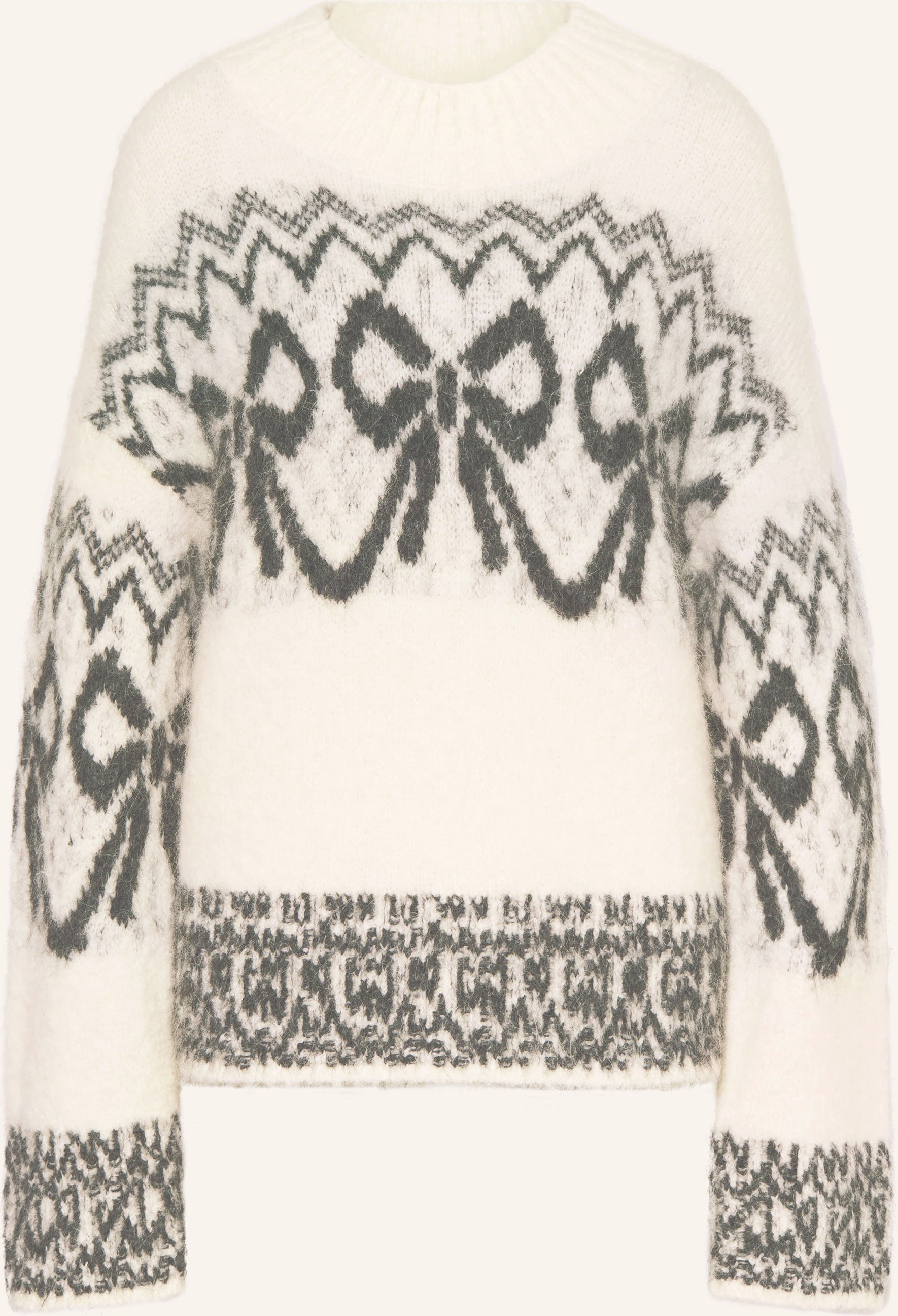 Mrs & Hugs Pullover Mit Alpaka weiss