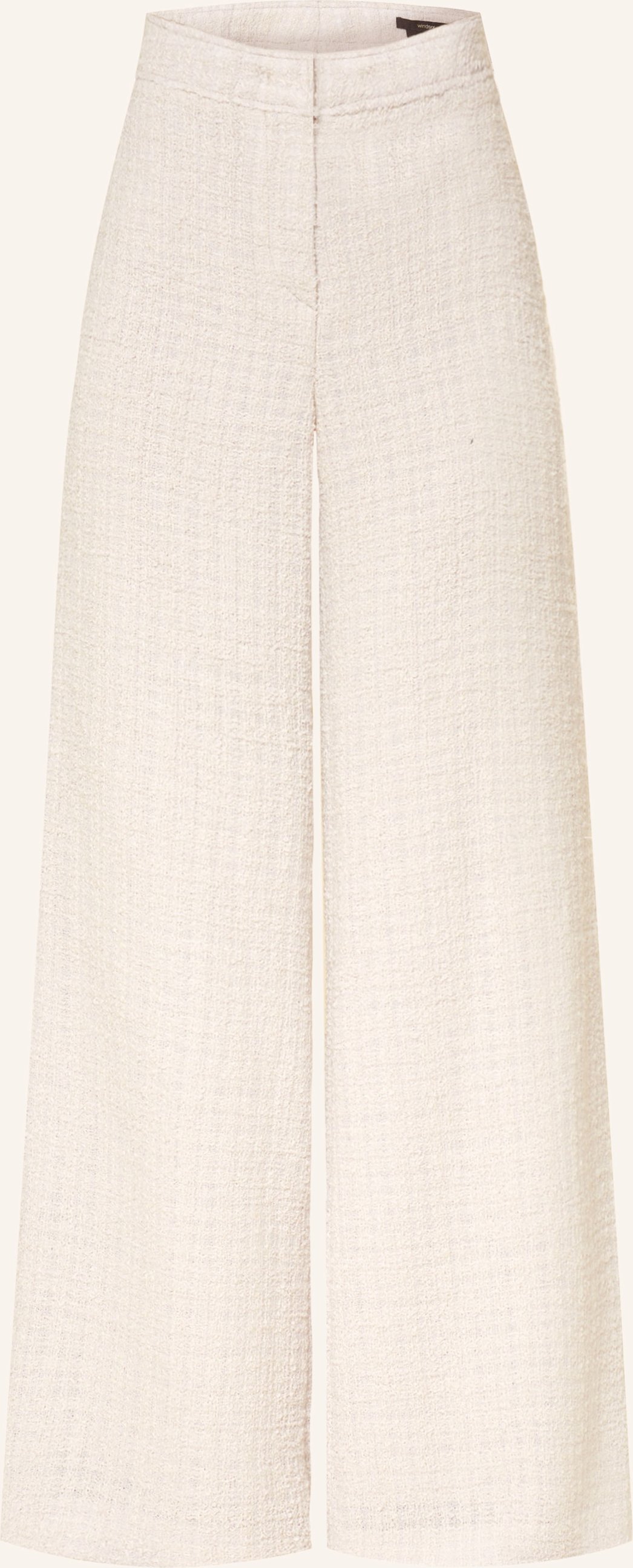 Thumbnail - Windsor. Marlenehose Aus Bouclé beige