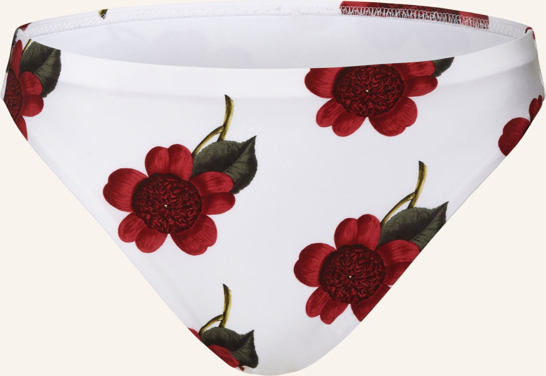 Maryan Mehlhorn Basic-Bikini-Hose The Bloom weiss