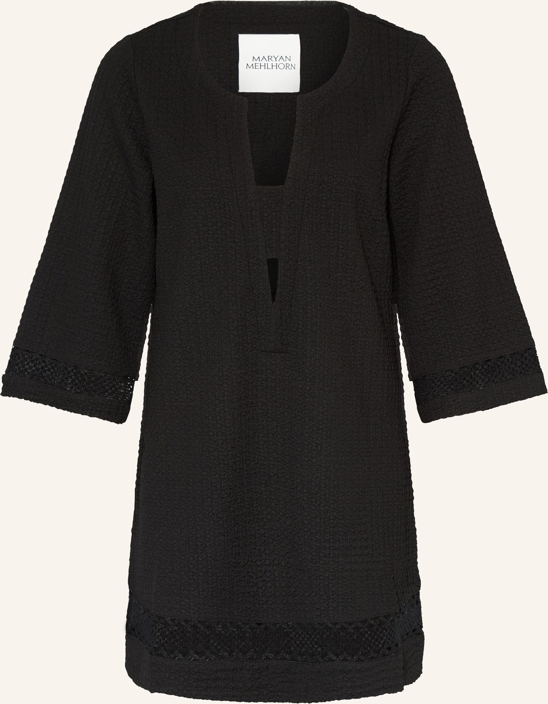 Maryan Mehlhorn Strandkleid Mit 3/4-Arm schwarz