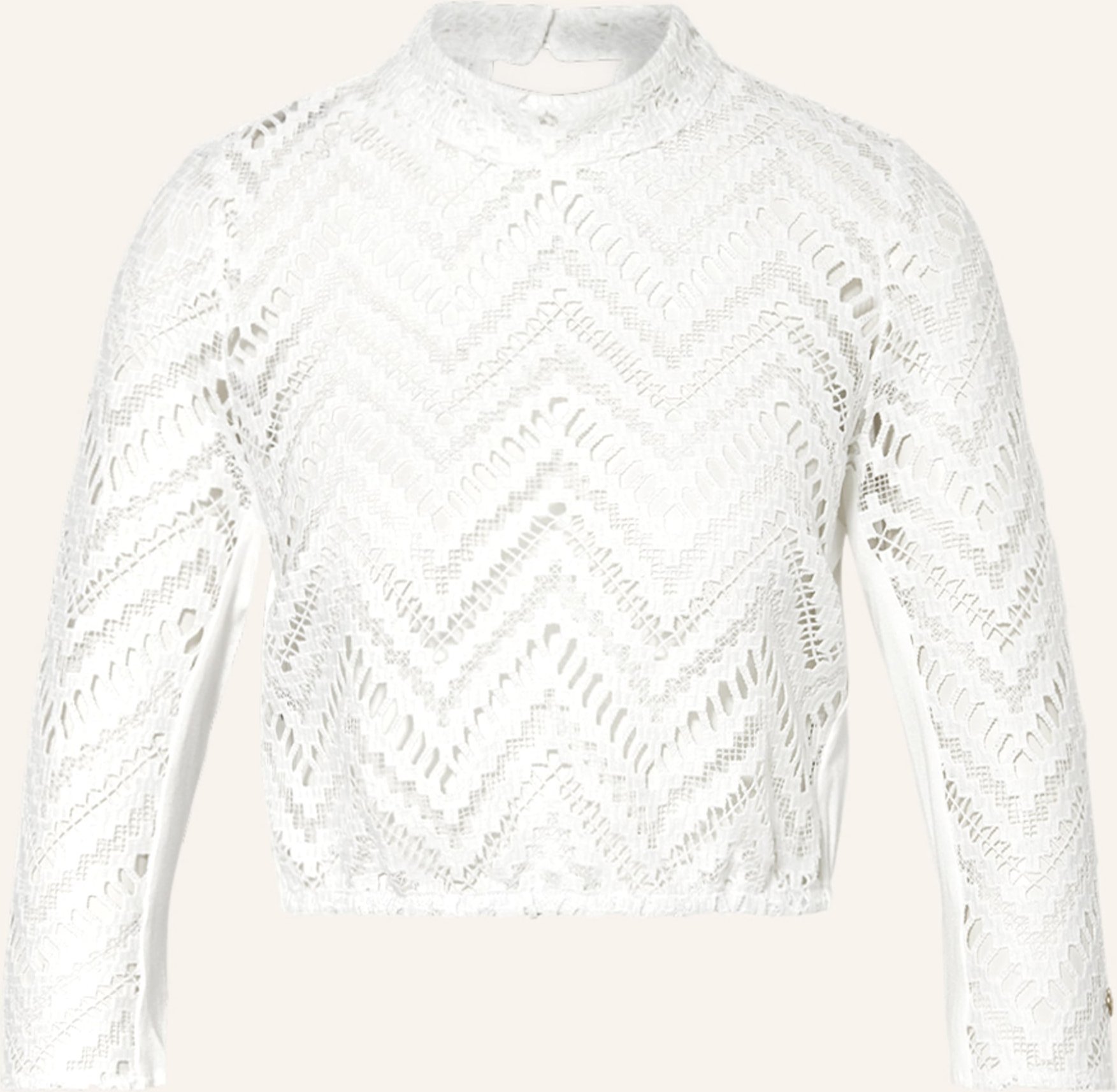 Alpenherz Dirndlbluse Bella Aus Spitze Mit 3/4-Arm weiss