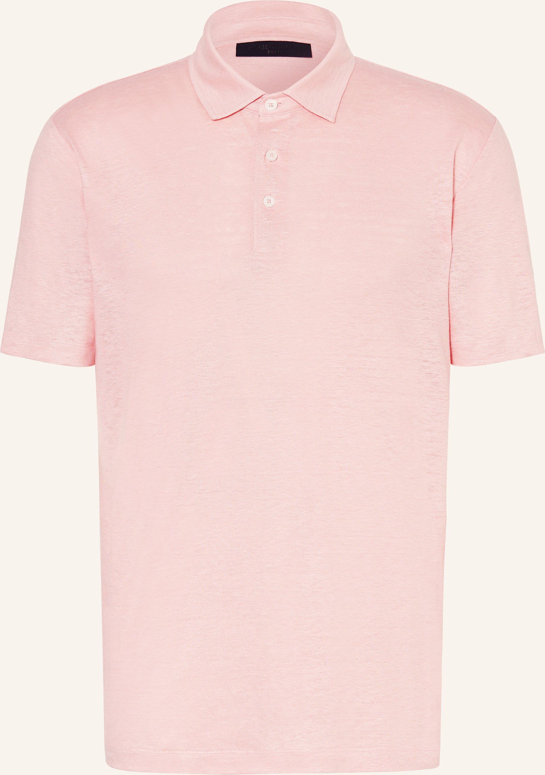 Boss Jersey-Poloshirt Parris Aus Leinen pink
