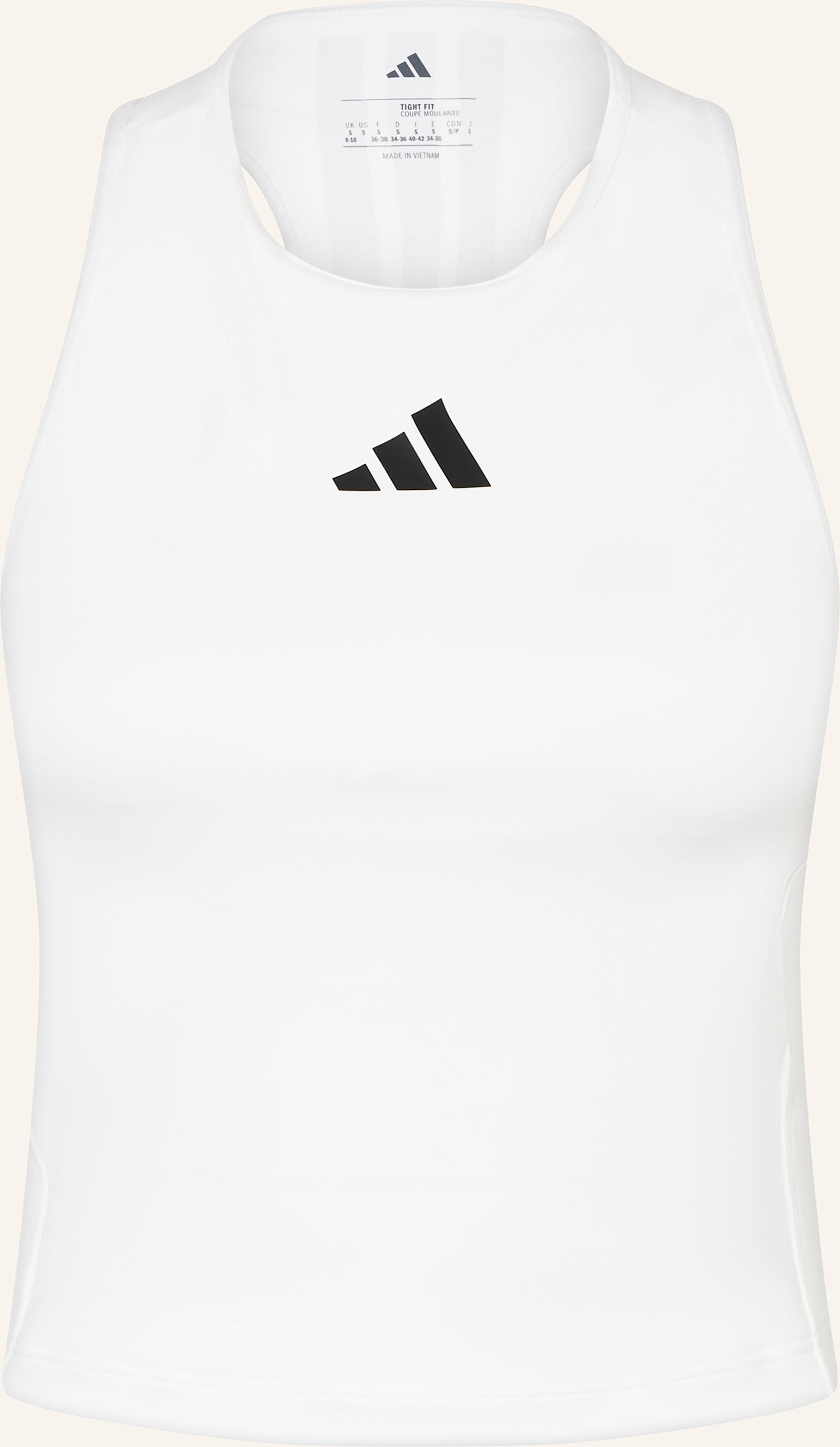 Adidas Tanktop Power 3-Stripes weiss